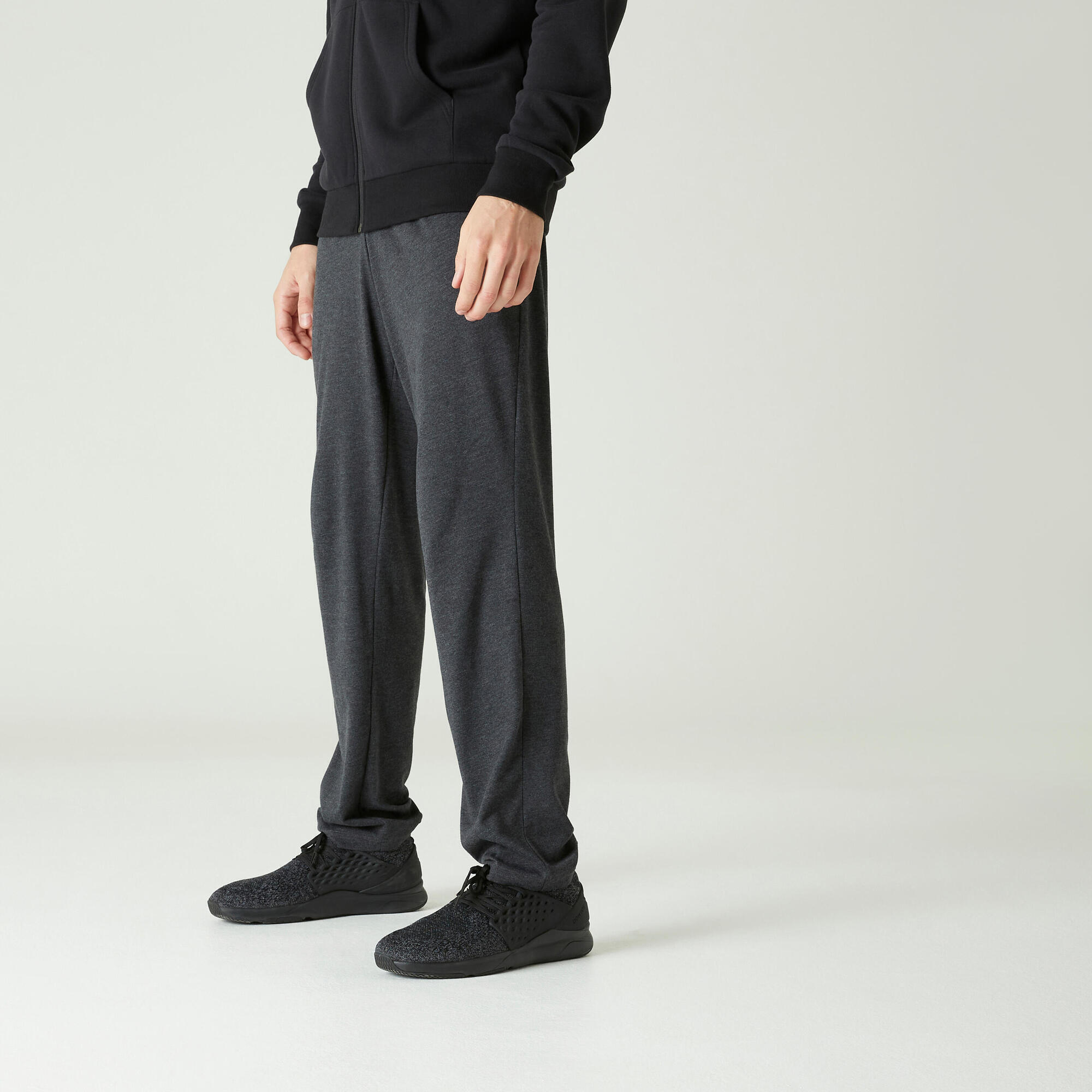 Domyos Jogginghose Fitness Regular 100 Herren - dunkelgrau