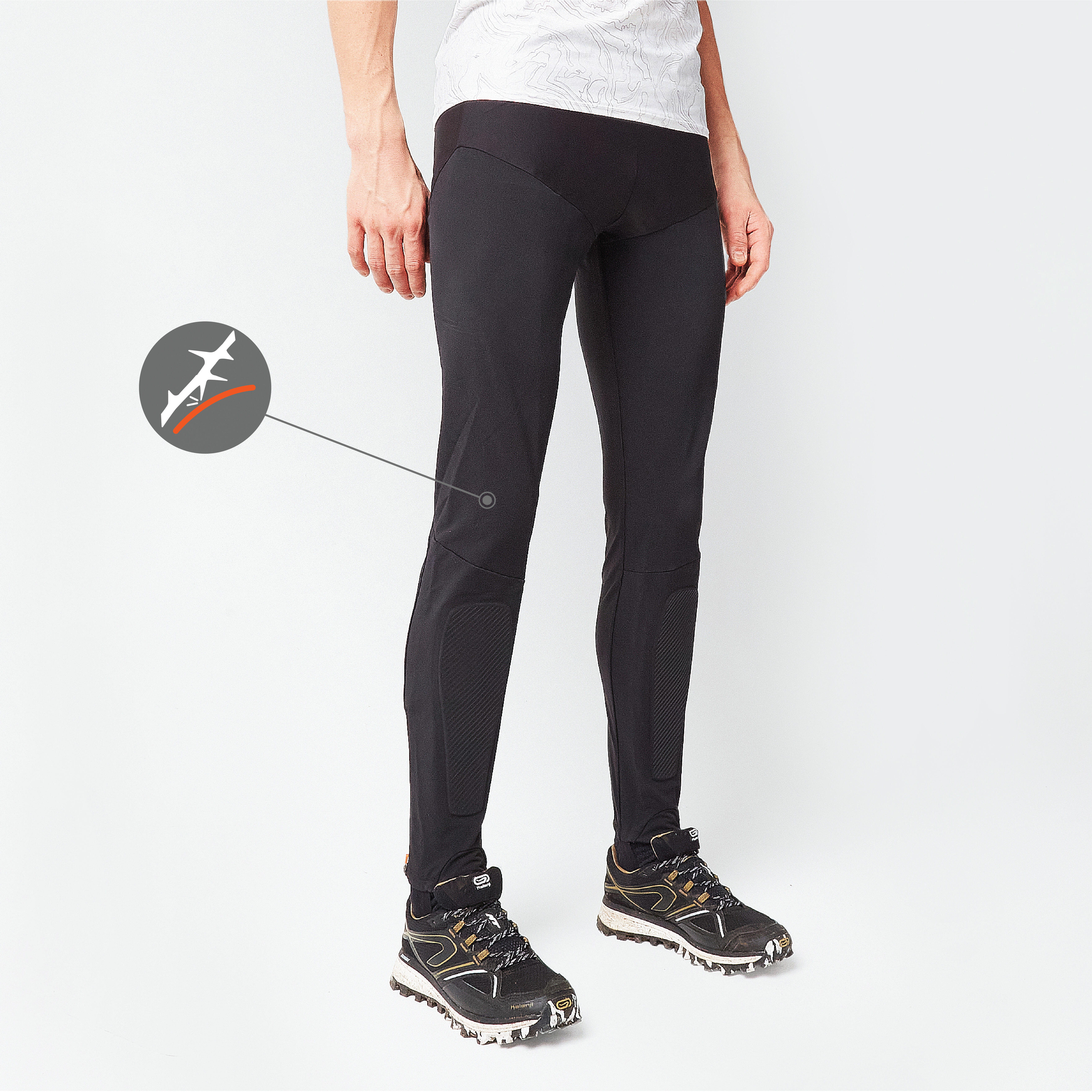 Geonaute Laufhose lang Tights 900 Orientierungslauf schützend robust Damen/Herren