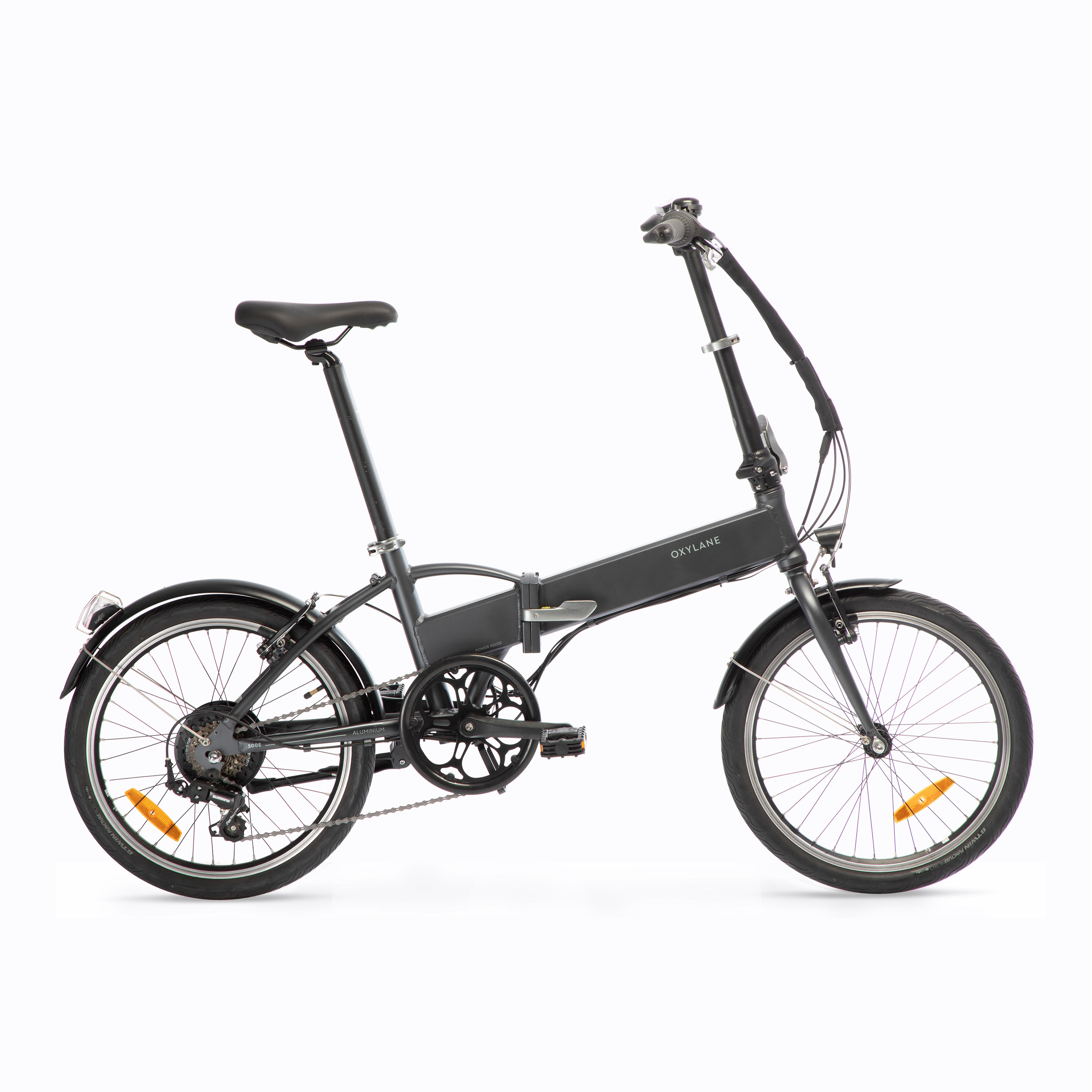 Btwin E-Bike Faltrad Klapprad 20 Zoll Tilt 500E schwarzgrau