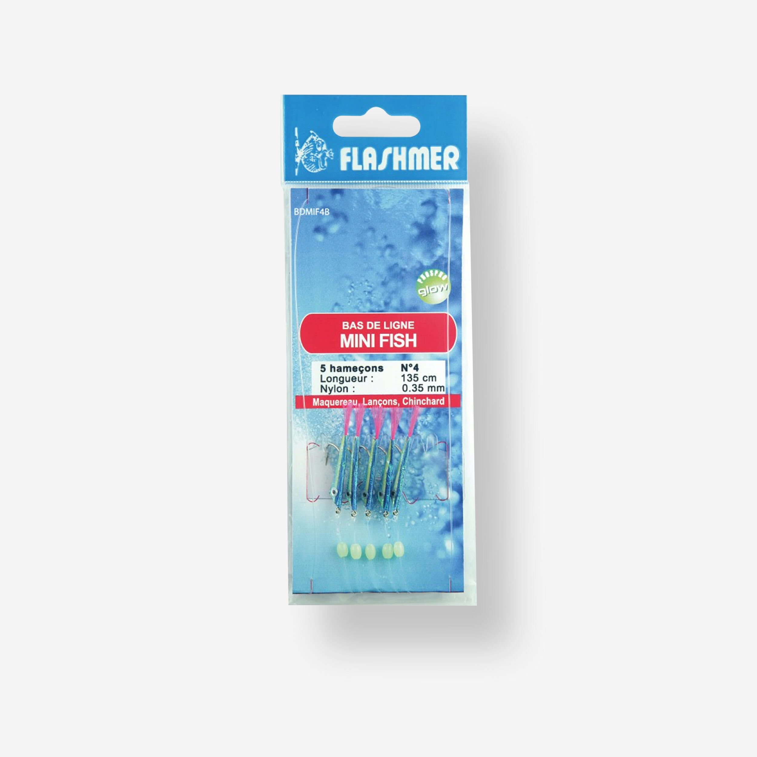 Flashmer Pasternostermontage Vorfach Mini Fish 5 Haken Nr. 4