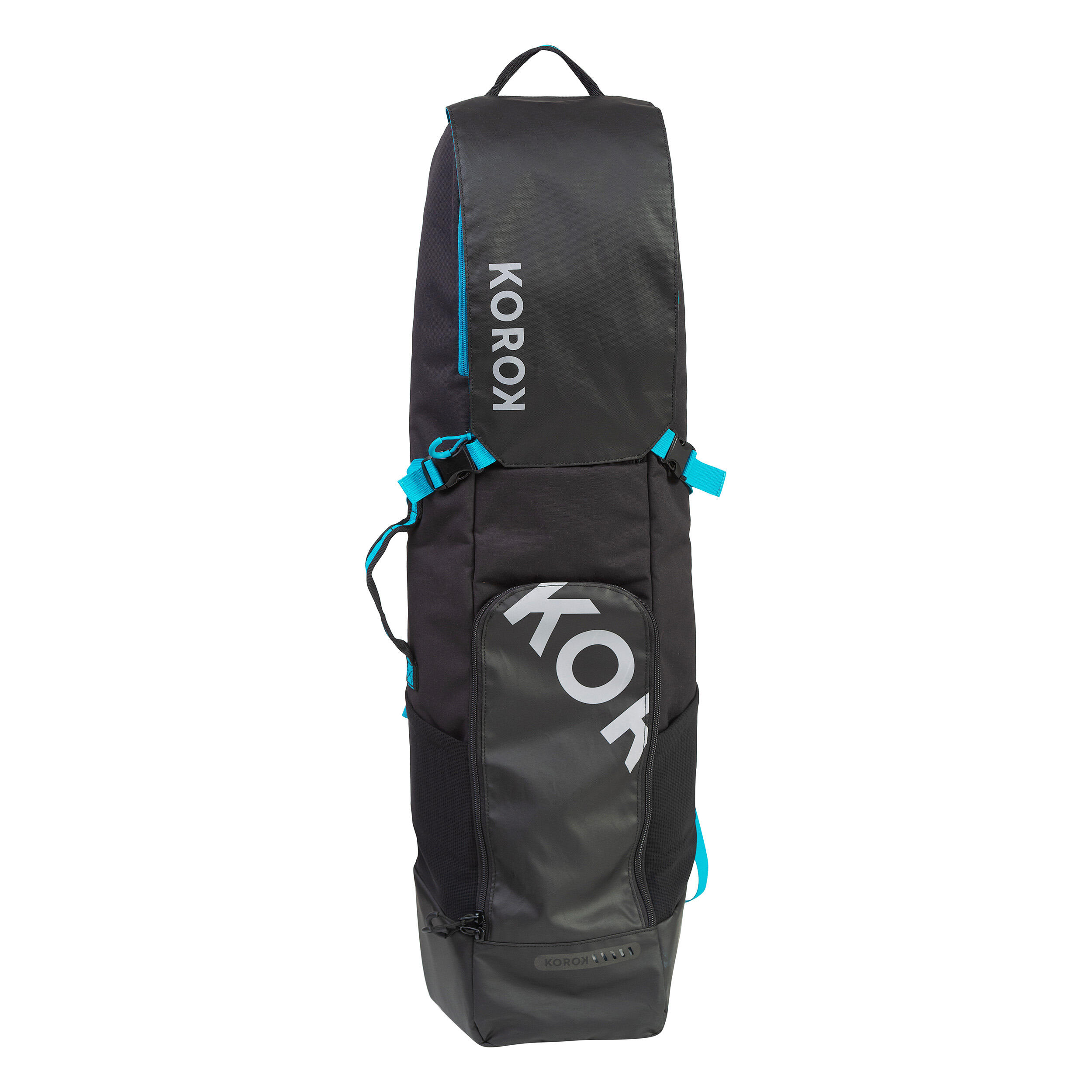 Korok Schlägertasche Feldhockey FH500 mittelgroß (Stick->32") Kinder schwarz/blau