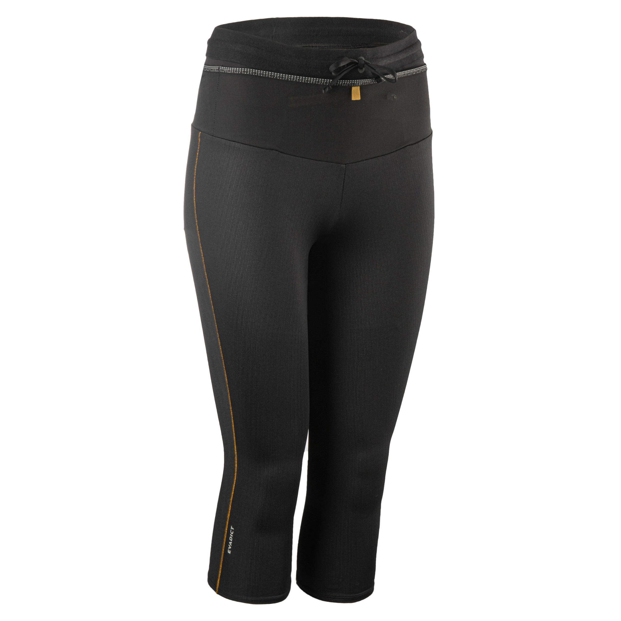 Evadict Laufhose 3/4 Tights Trail Emboss Damen schwarz/bronze