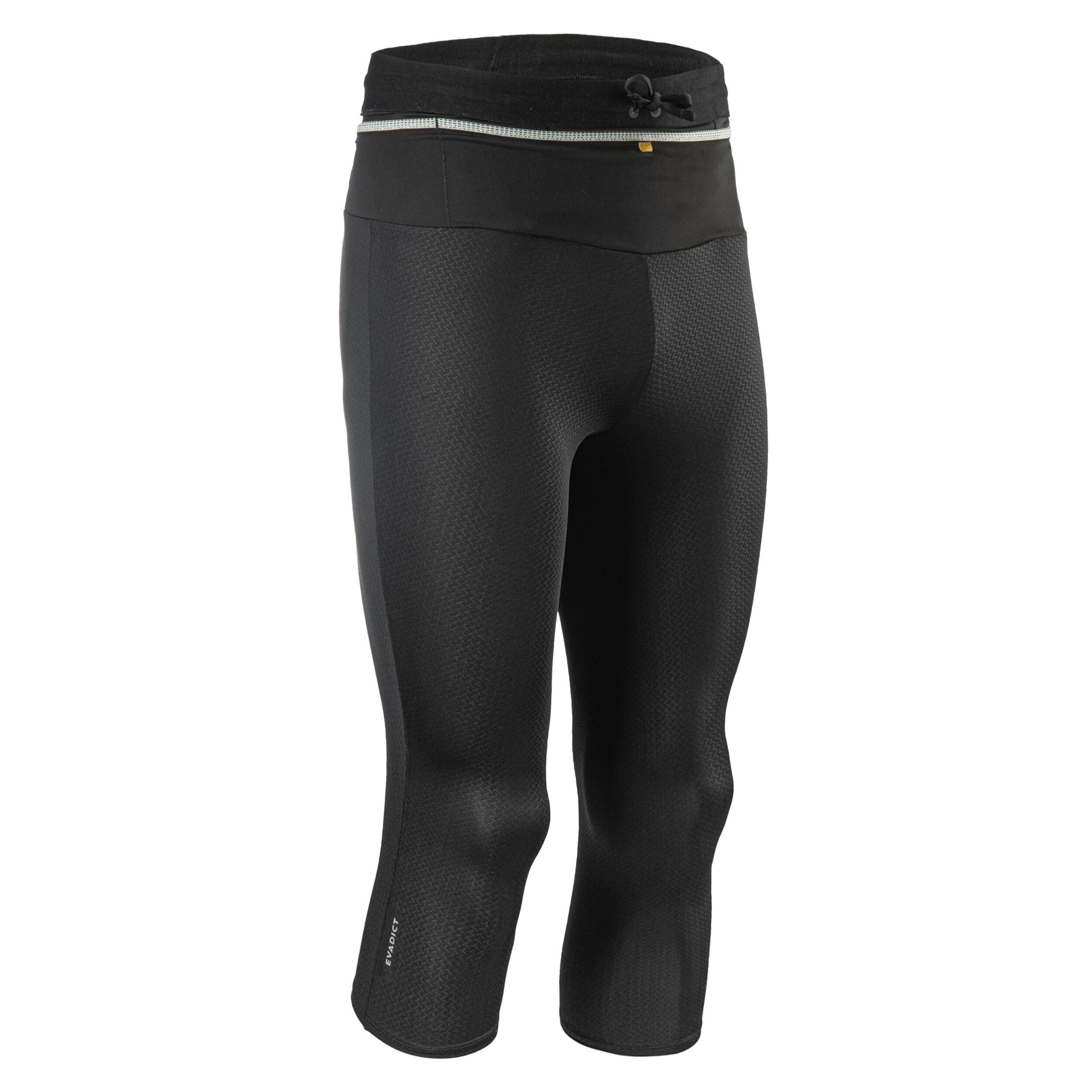 Evadict Laufhose 3/4 Tights Trail Emboss Herren schwarz