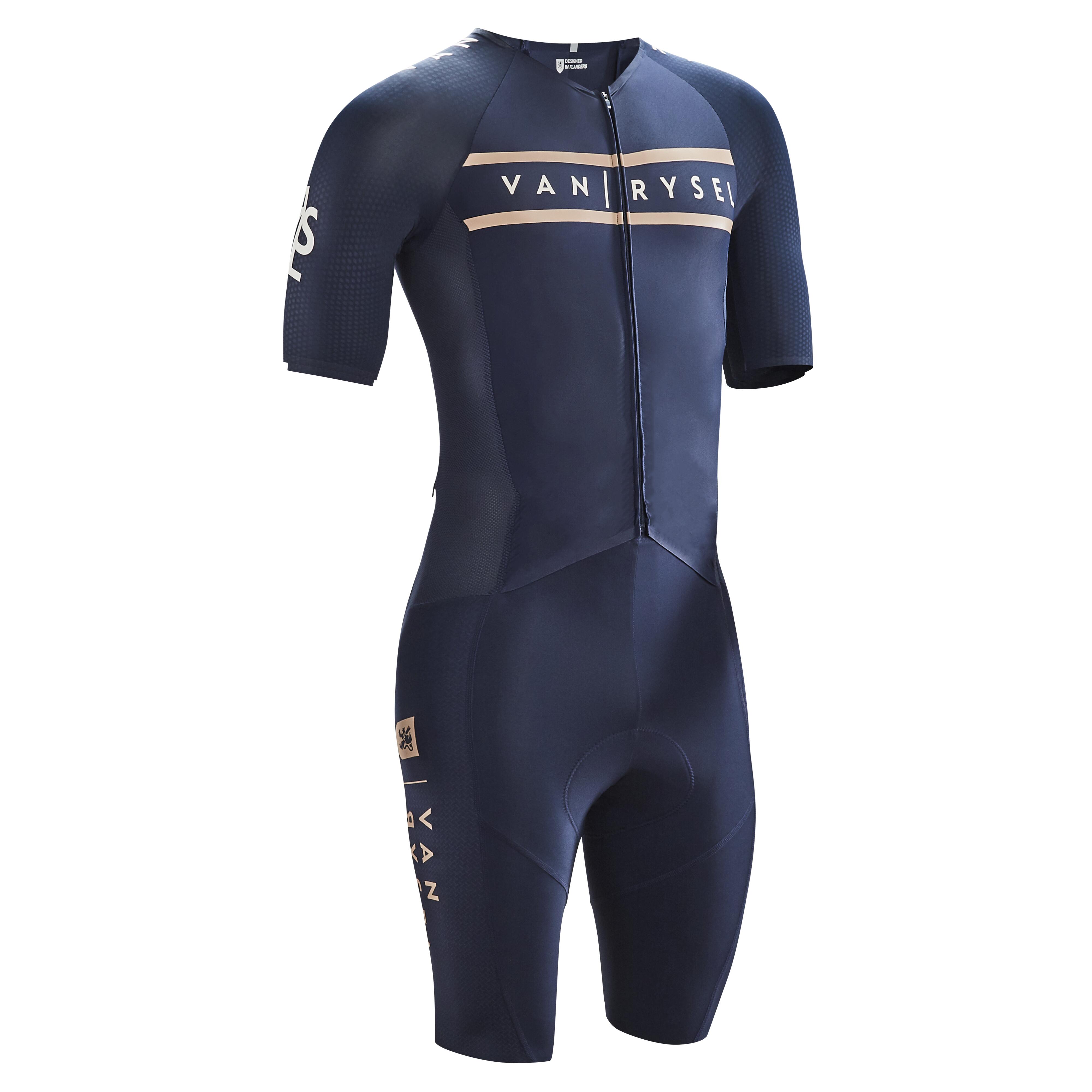 Van Rysel Zeitfahranzug Rennrad Racer Team schwarz