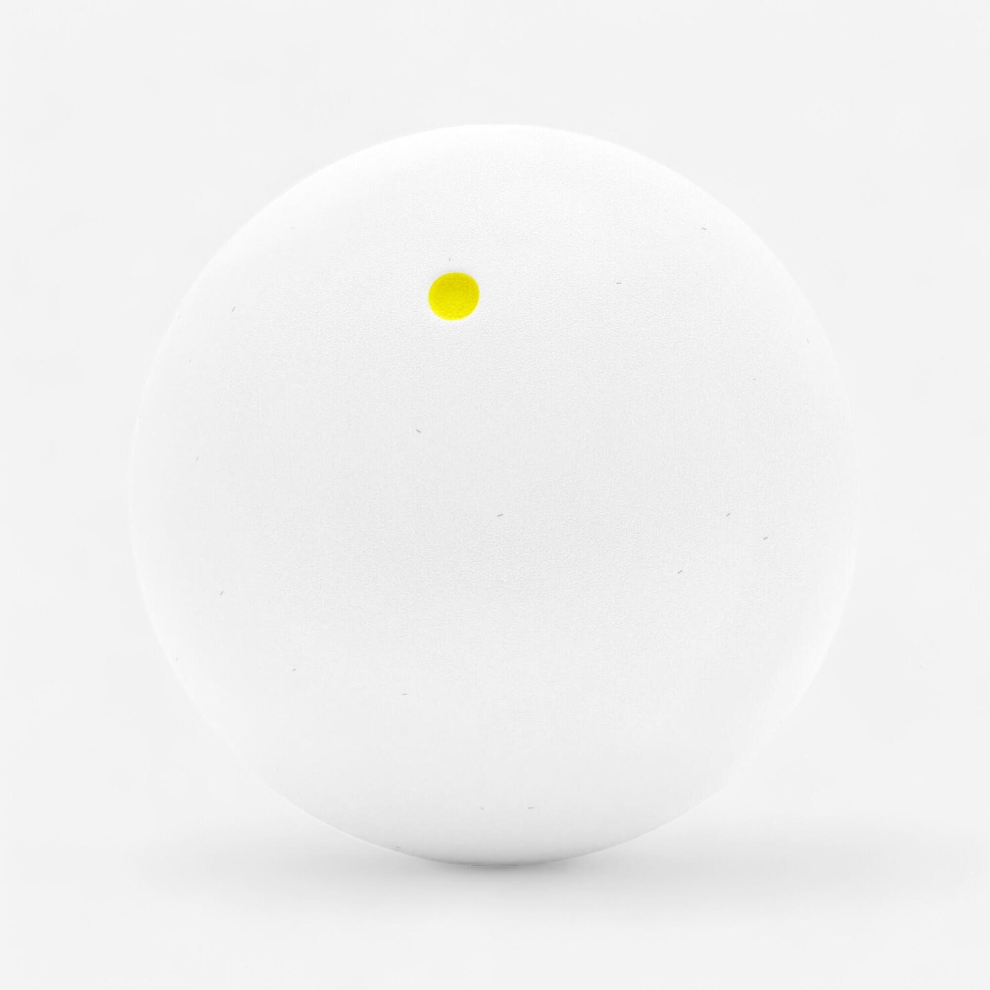 Perfly Squashball SB 960 Pro weiss/gelber Punkt 1×