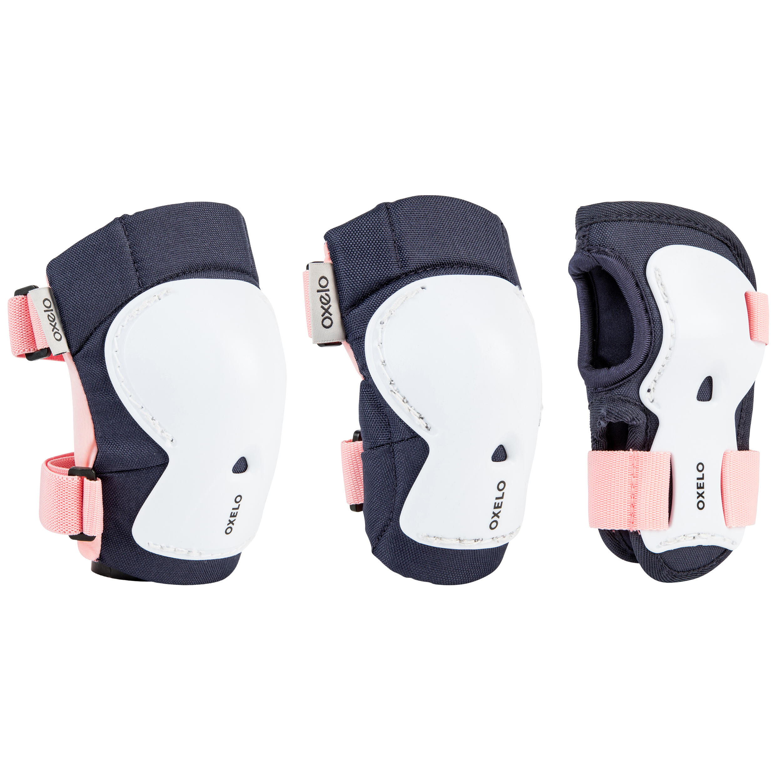 Oxelo Protektoren Schoner 3er-Set für Inliner Scooter Skateboard PLAY Kinder pink
