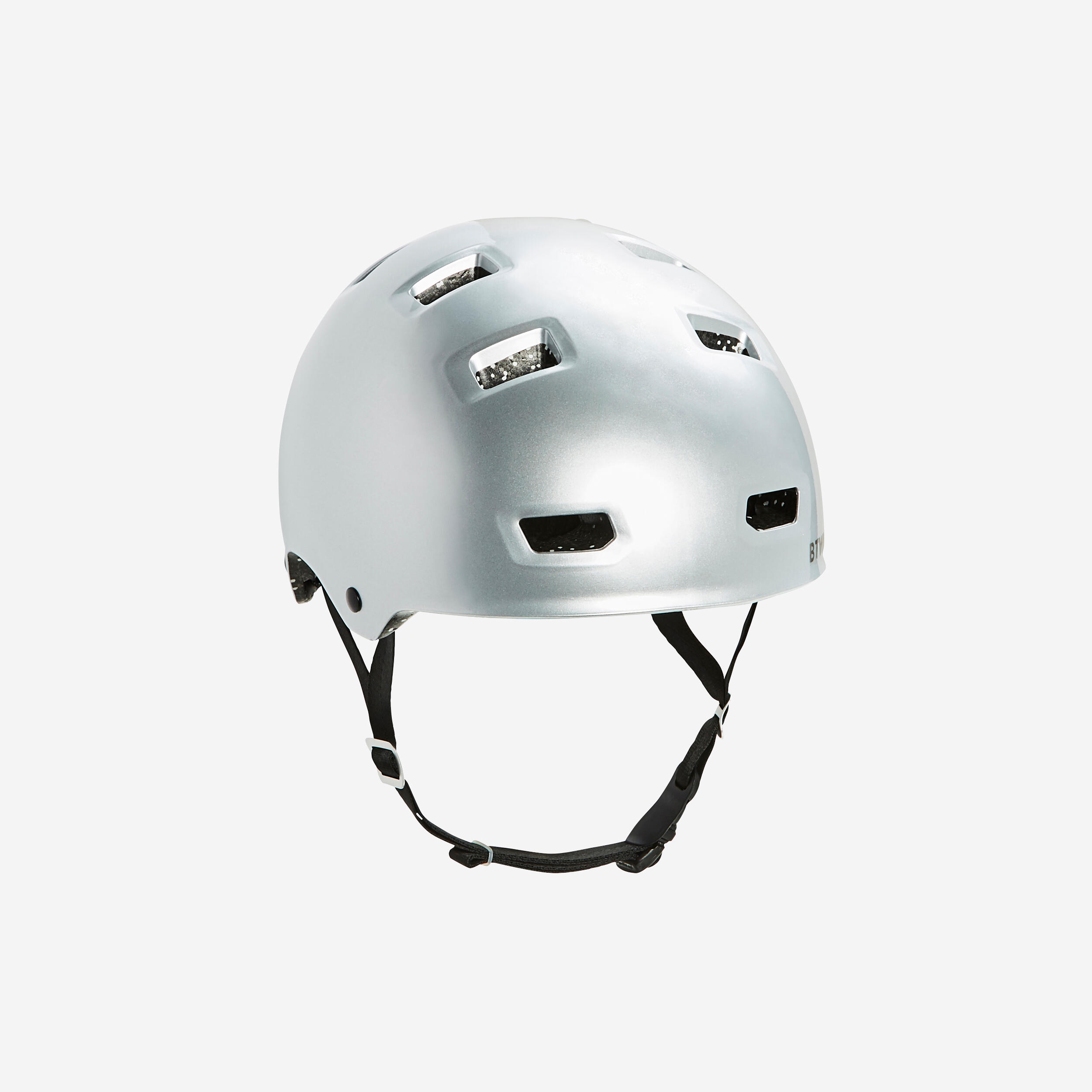 Btwin Fahrradhelm Teen 900 BMX Kinder grau