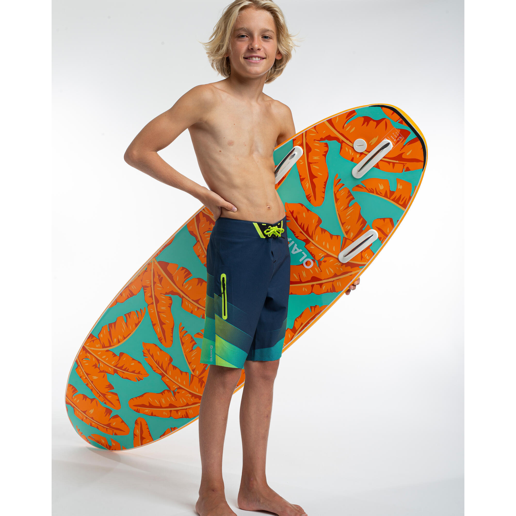 Olaian Boardshorts BS900L Tween Ocean blau