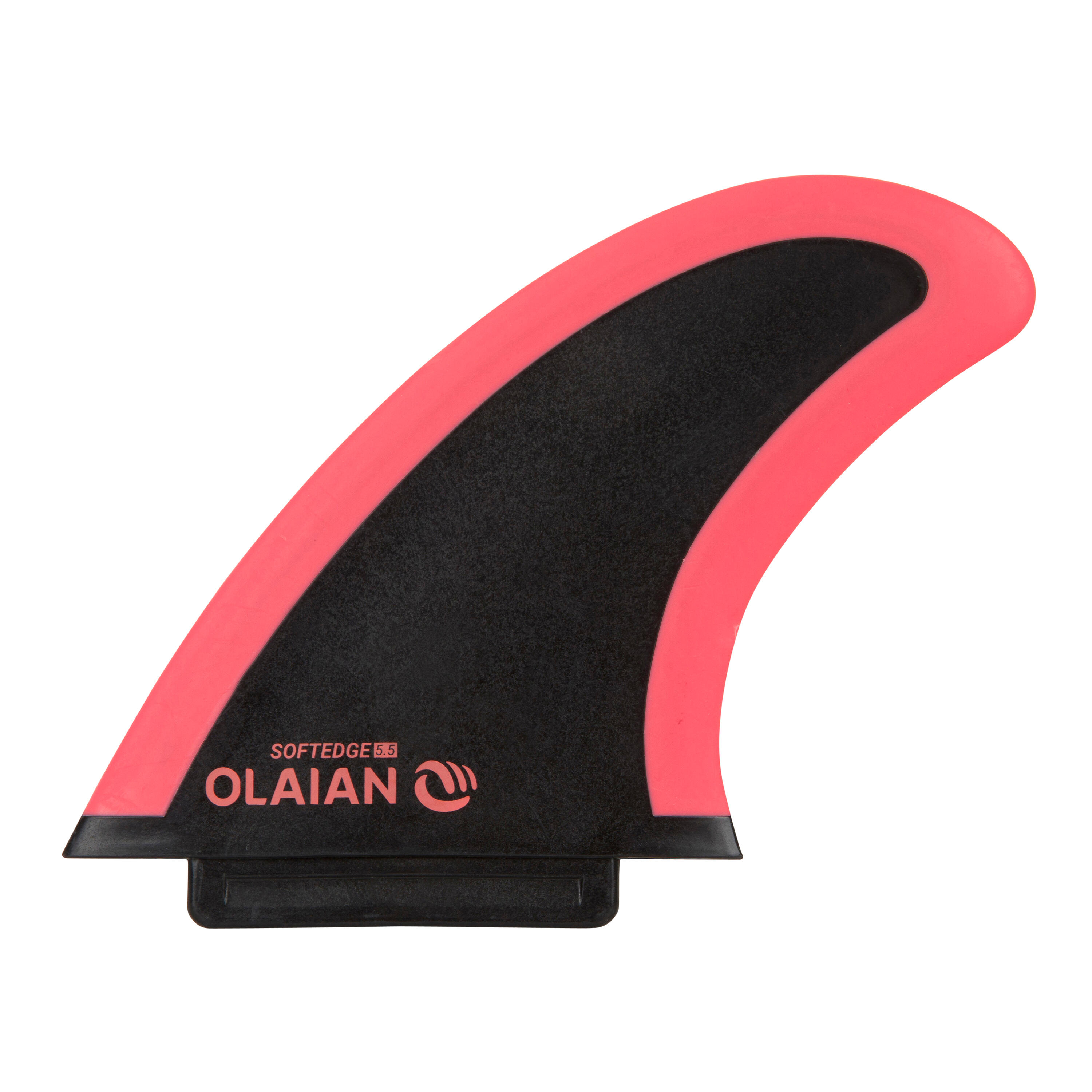 Olaian Finne Soft Edge 5,5" für Surfboard 900 Soft 5'4" aus Schaumstoff marineblau/rot