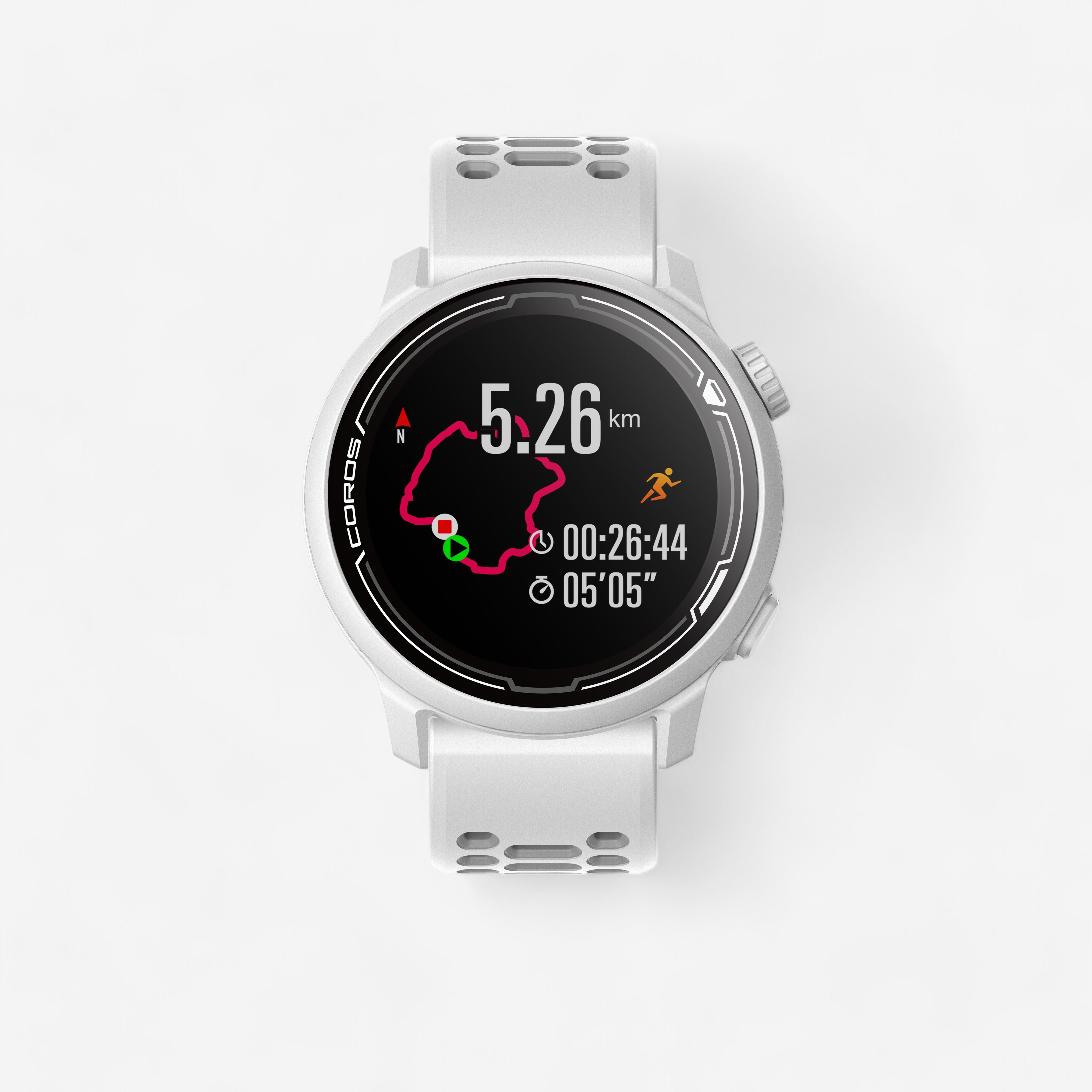 Coros GPS-Multisportuhr Smartwatch Coros Pace 2 weiss