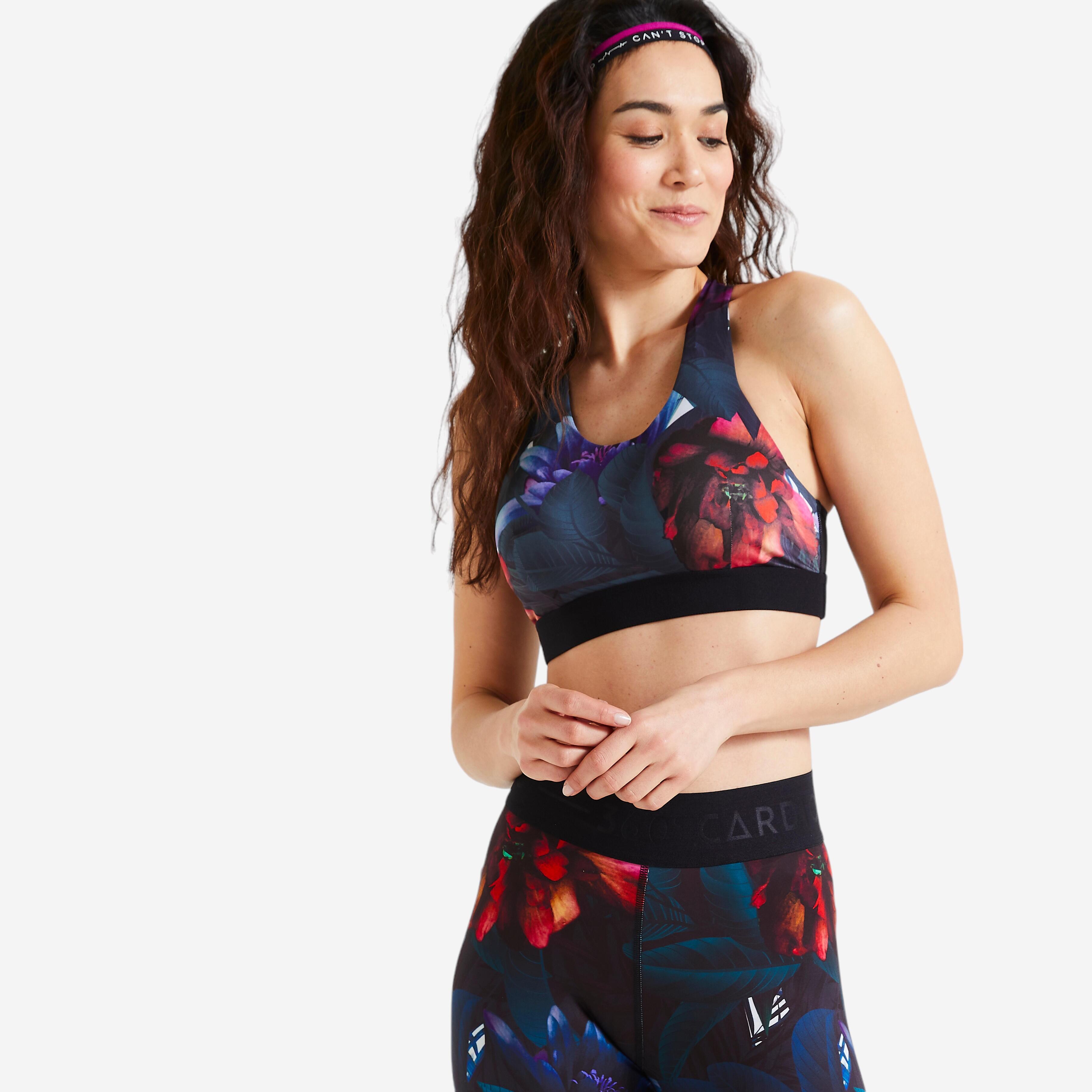 Domyos Bustier Fitness mittlerer Halt 500