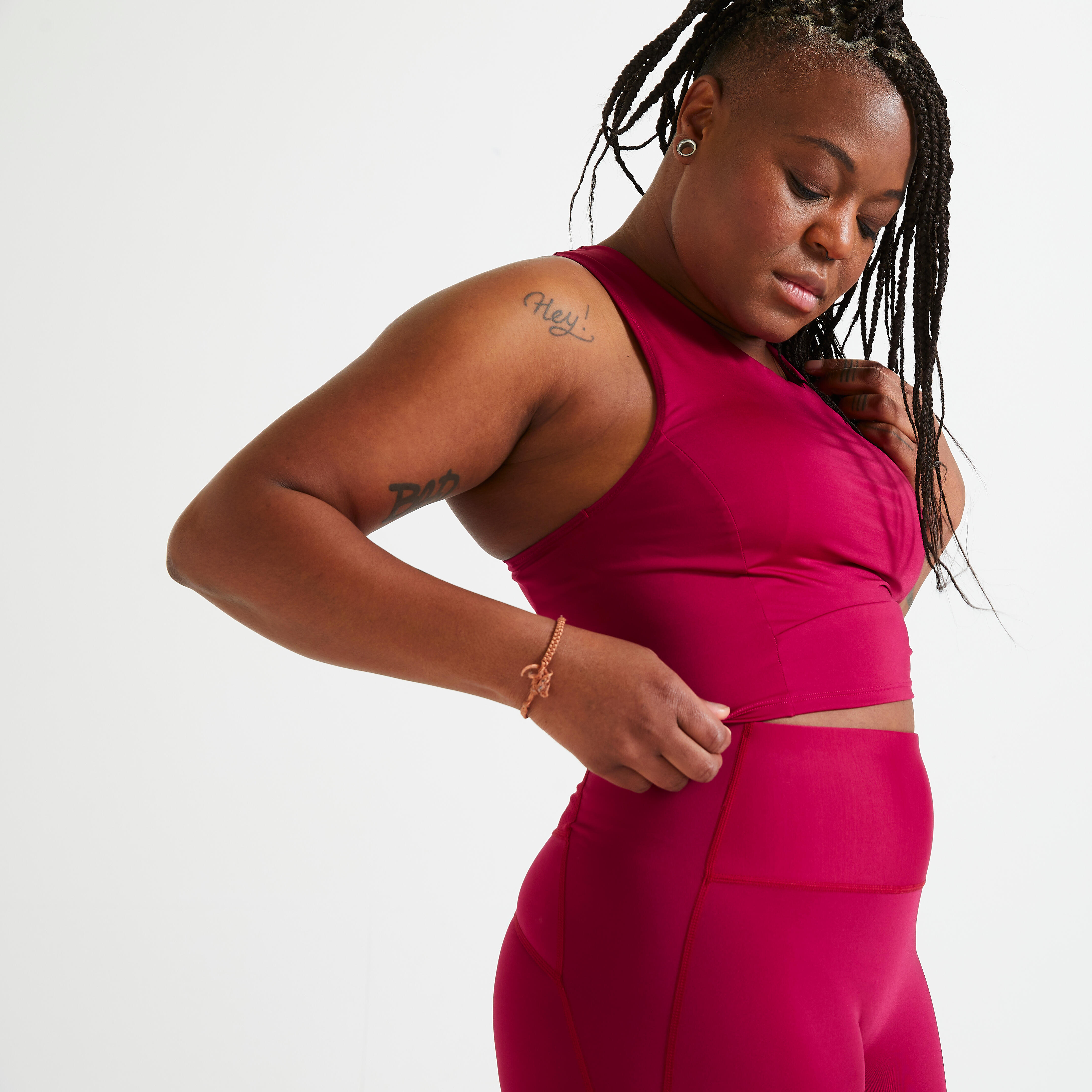 Domyos Bustier Fitness Crop mittlerer Halt 540