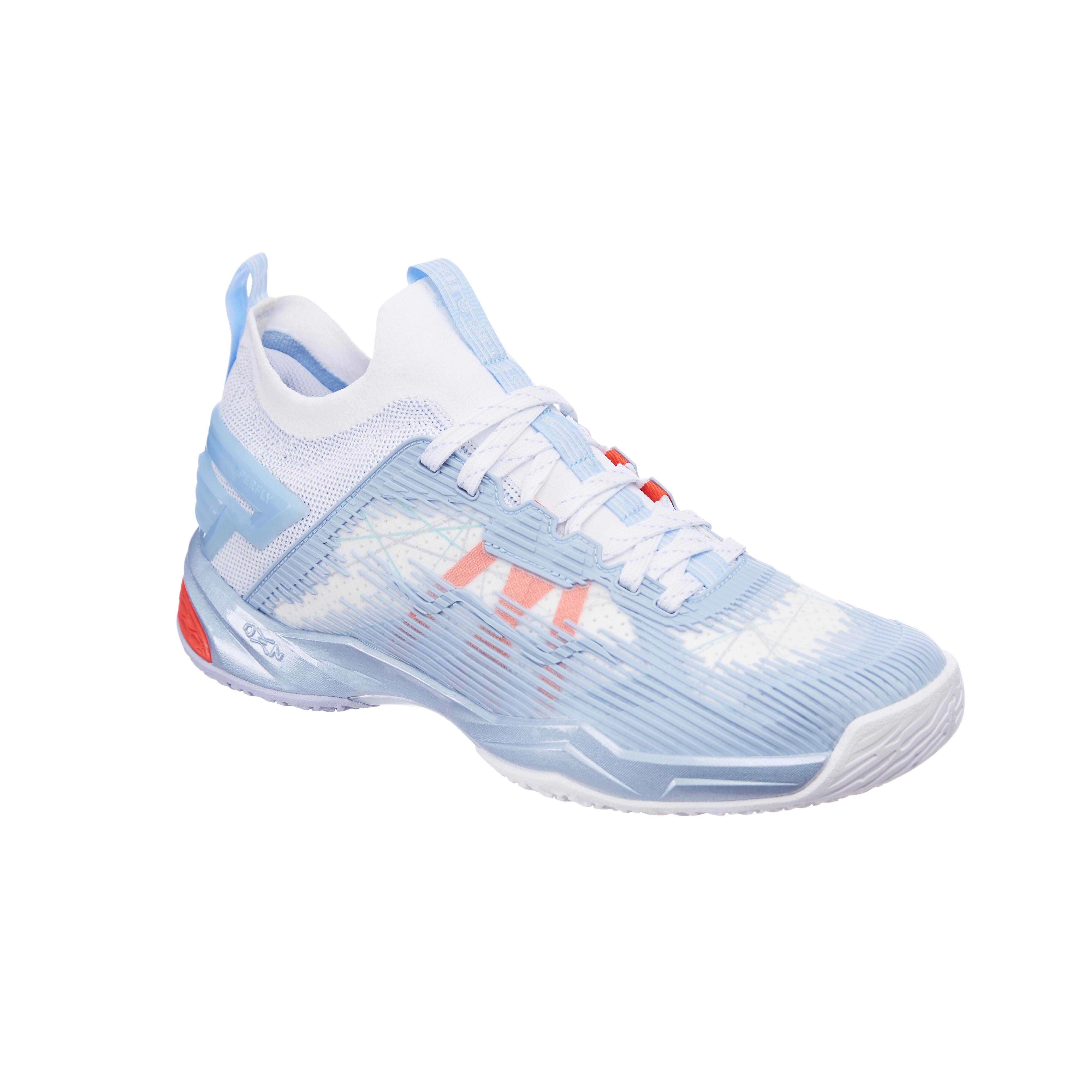 Perfly Badmintonschuhe Damen BS990 grau/hellblau