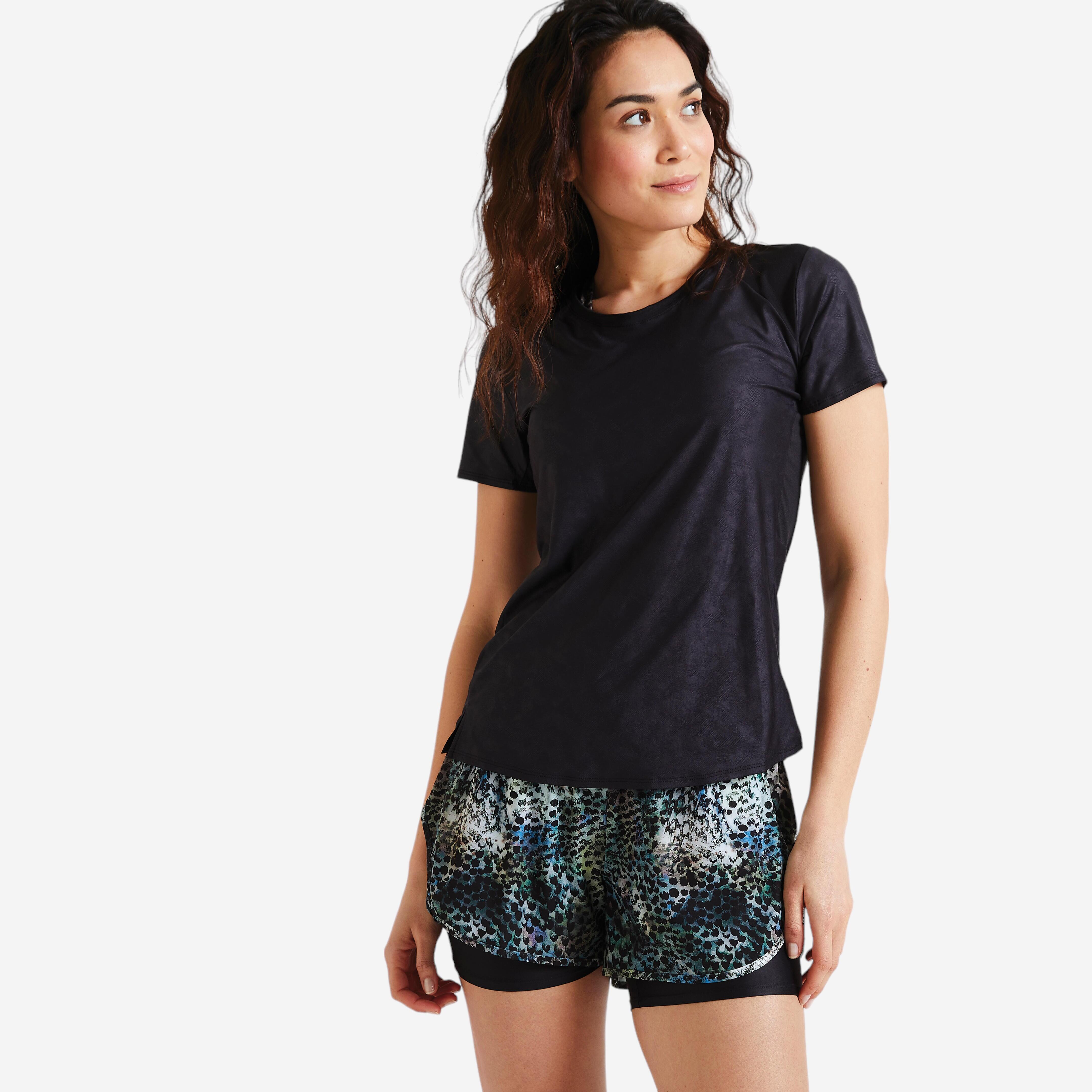 Domyos T-Shirt FTS 500 tailliert Fitness