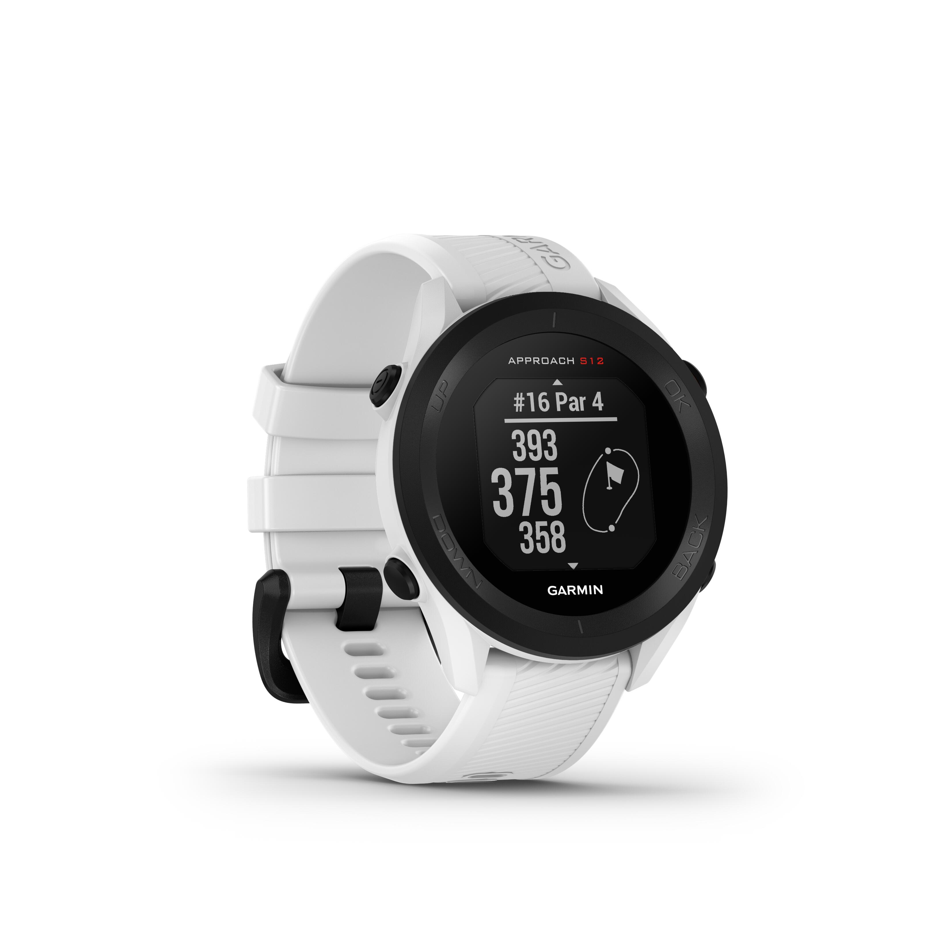 Garmin Golfuhr Garmin Approach S12 GPS weiss