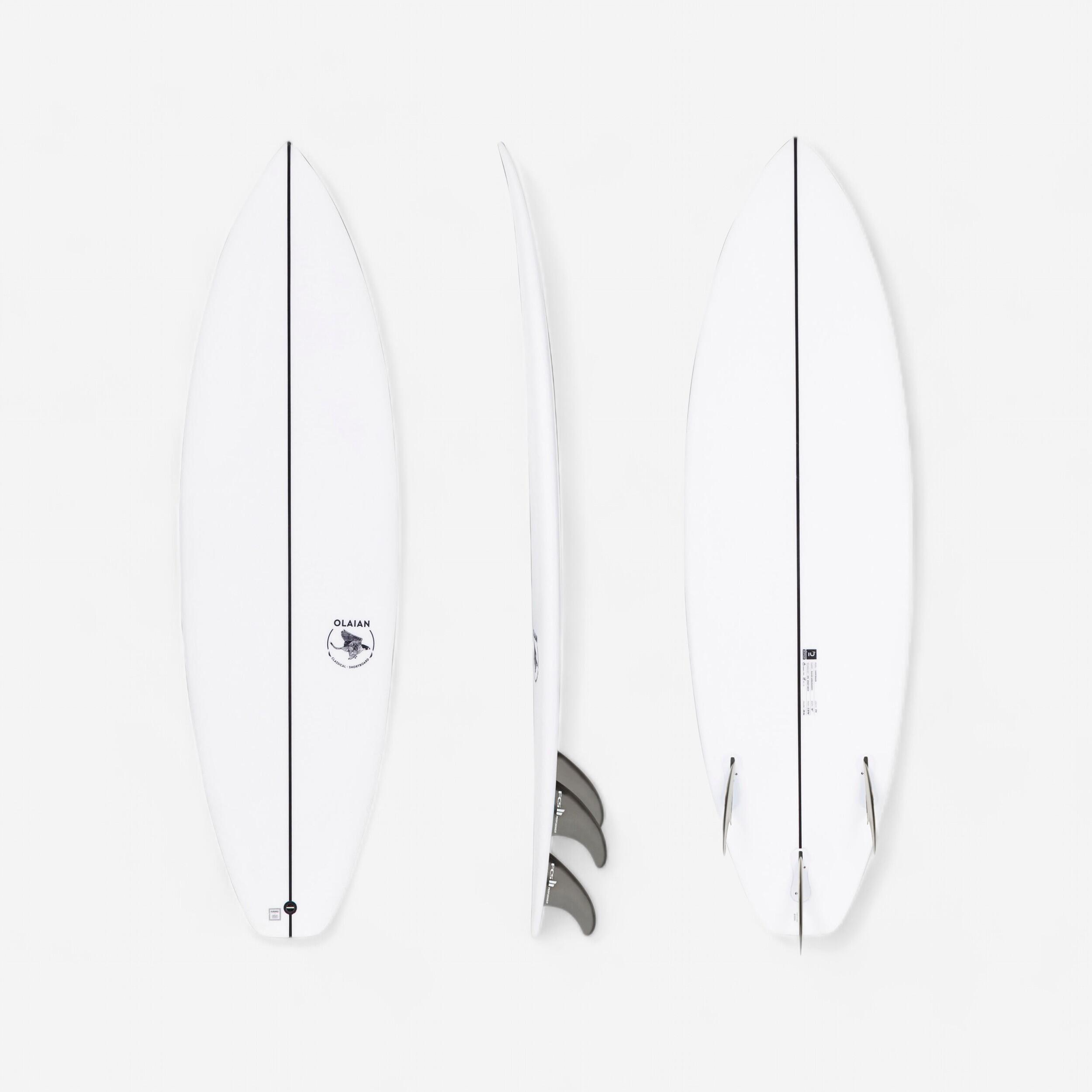 Olaian Surfboard Shortboard 900 5'5" 24 L inkl. 3 Finnen FCS2
