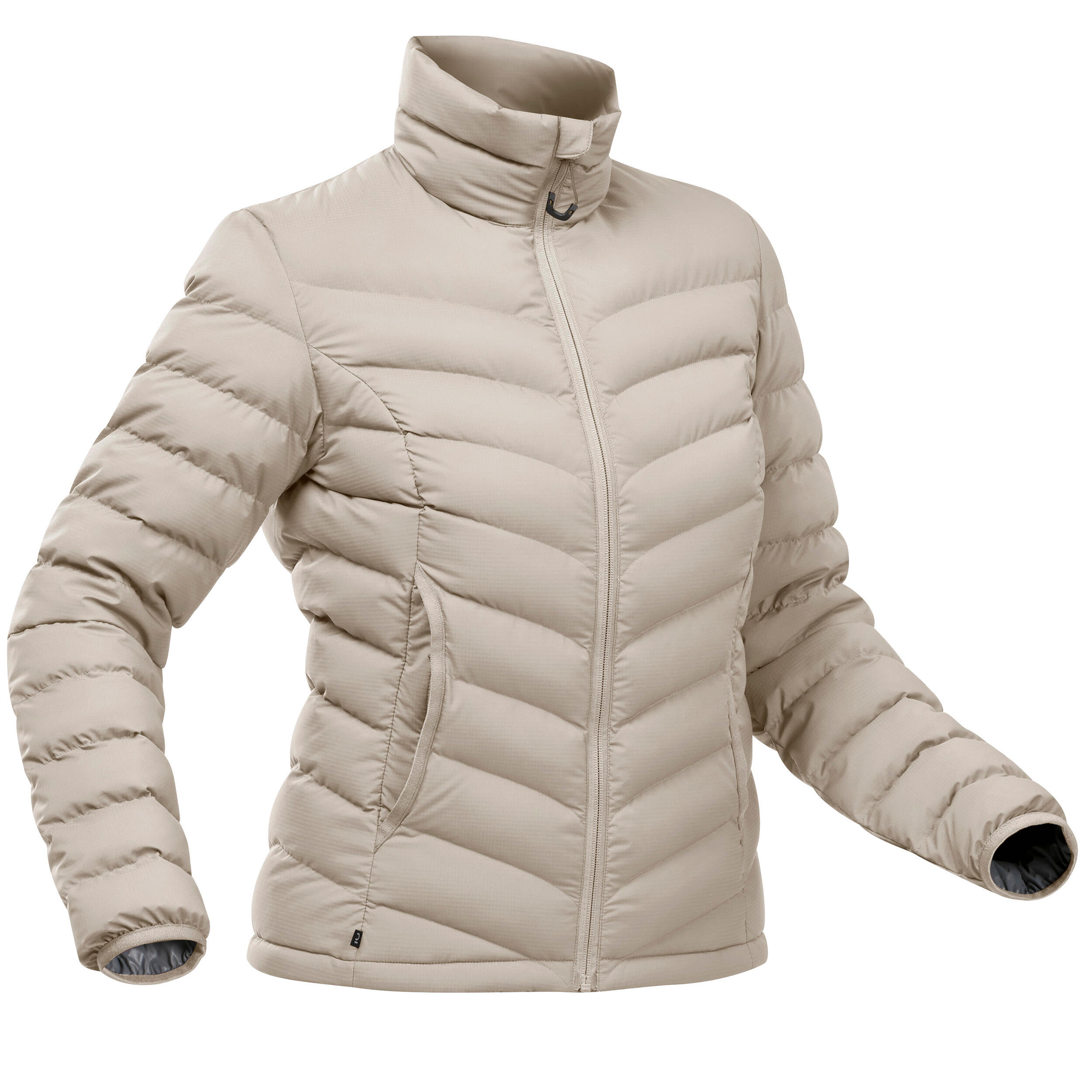 Forclaz Daunenjacke Bergtrekking MT500 Komfort bis -10 °C Damen beige