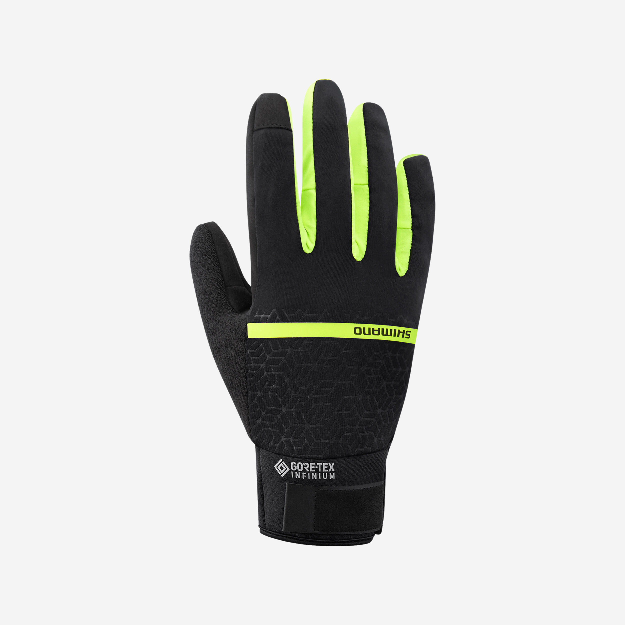 Shimano Fahrradhandschuhe Shimano Gore-Tex Infinium WINDSTOPPER INSULATED sxhwarz/gelb