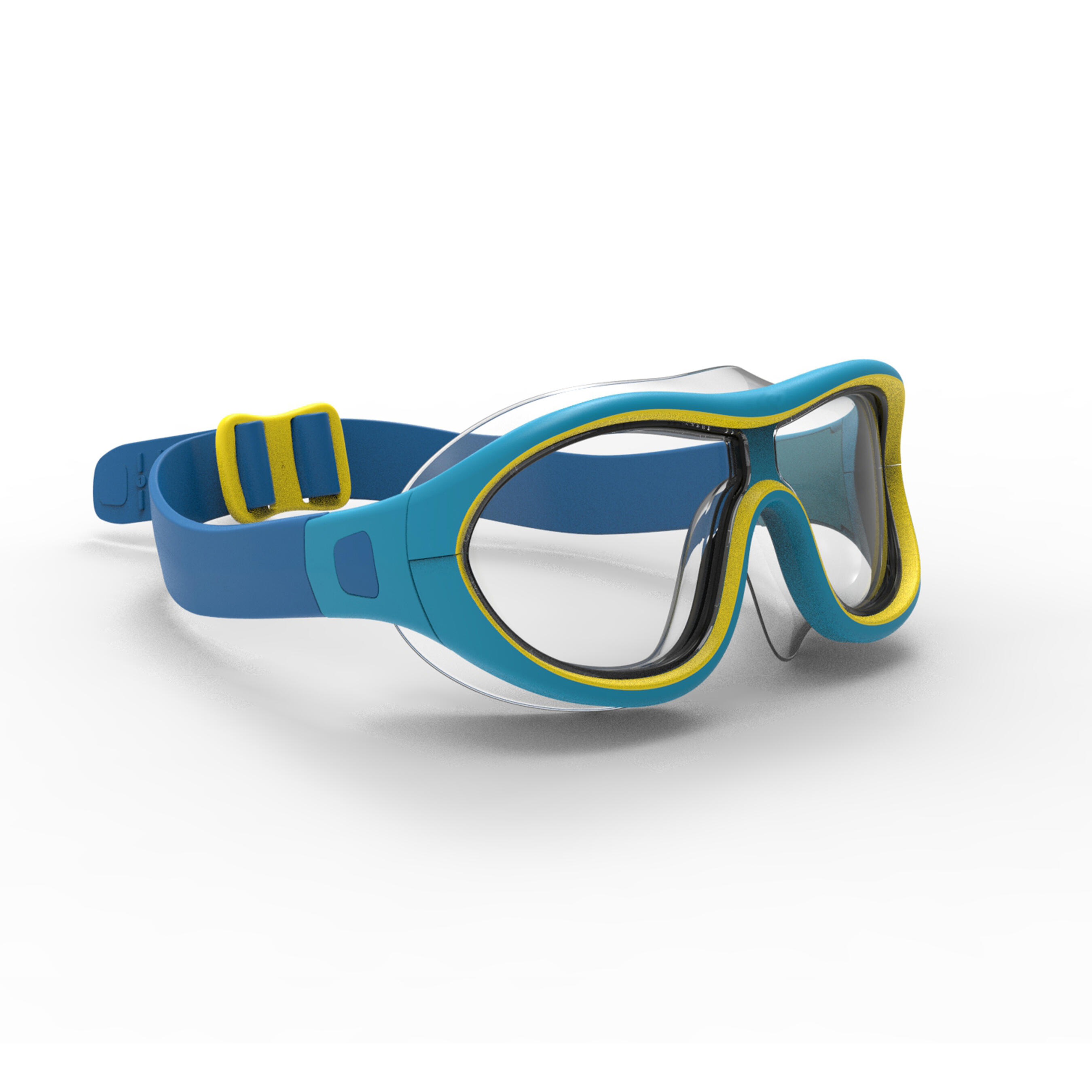Nabaiji Schwimmmaske 100 Swimdow V2 Grösse S klar blau