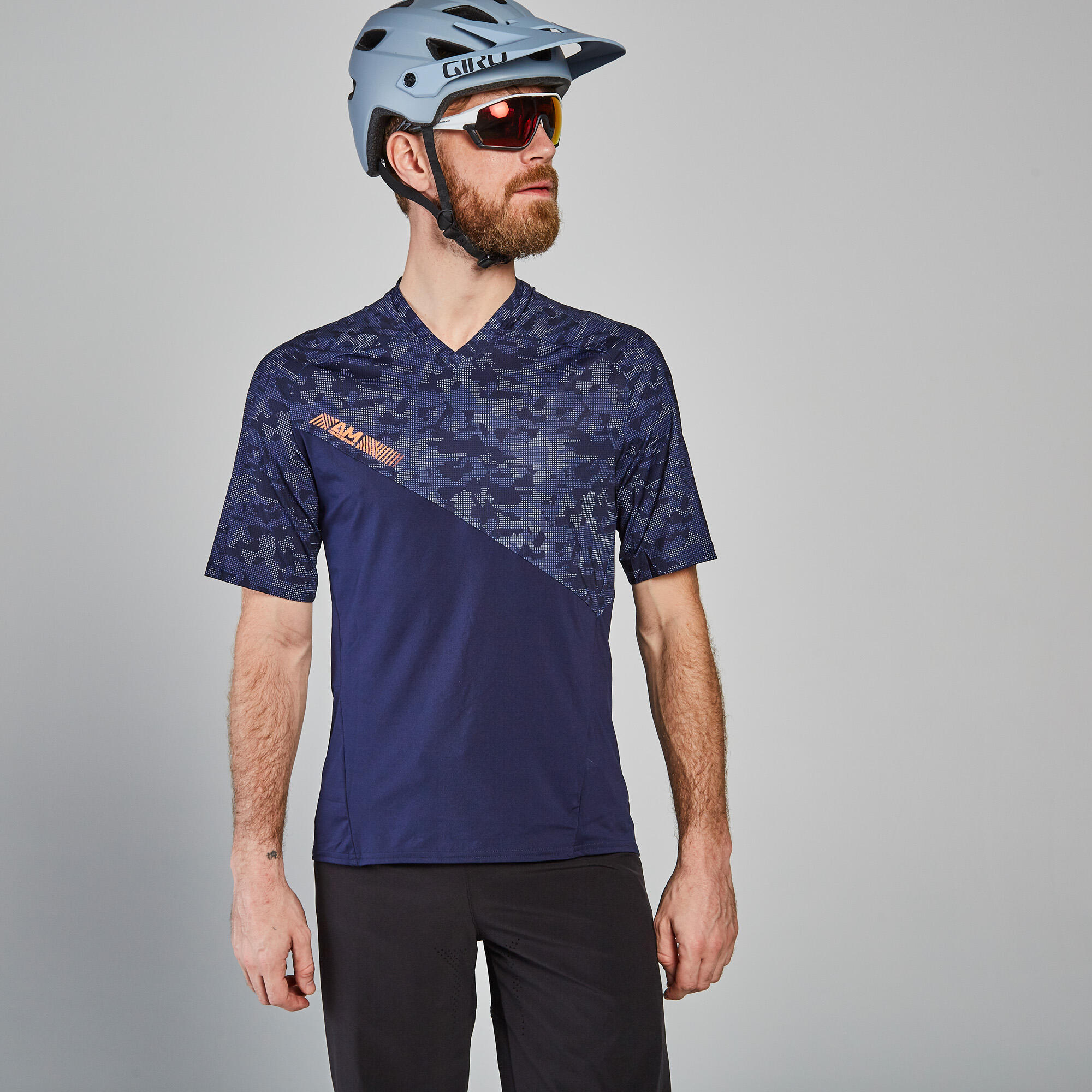 Rockrider Radtrikot kurzarm MTB Feel All Mountain beige