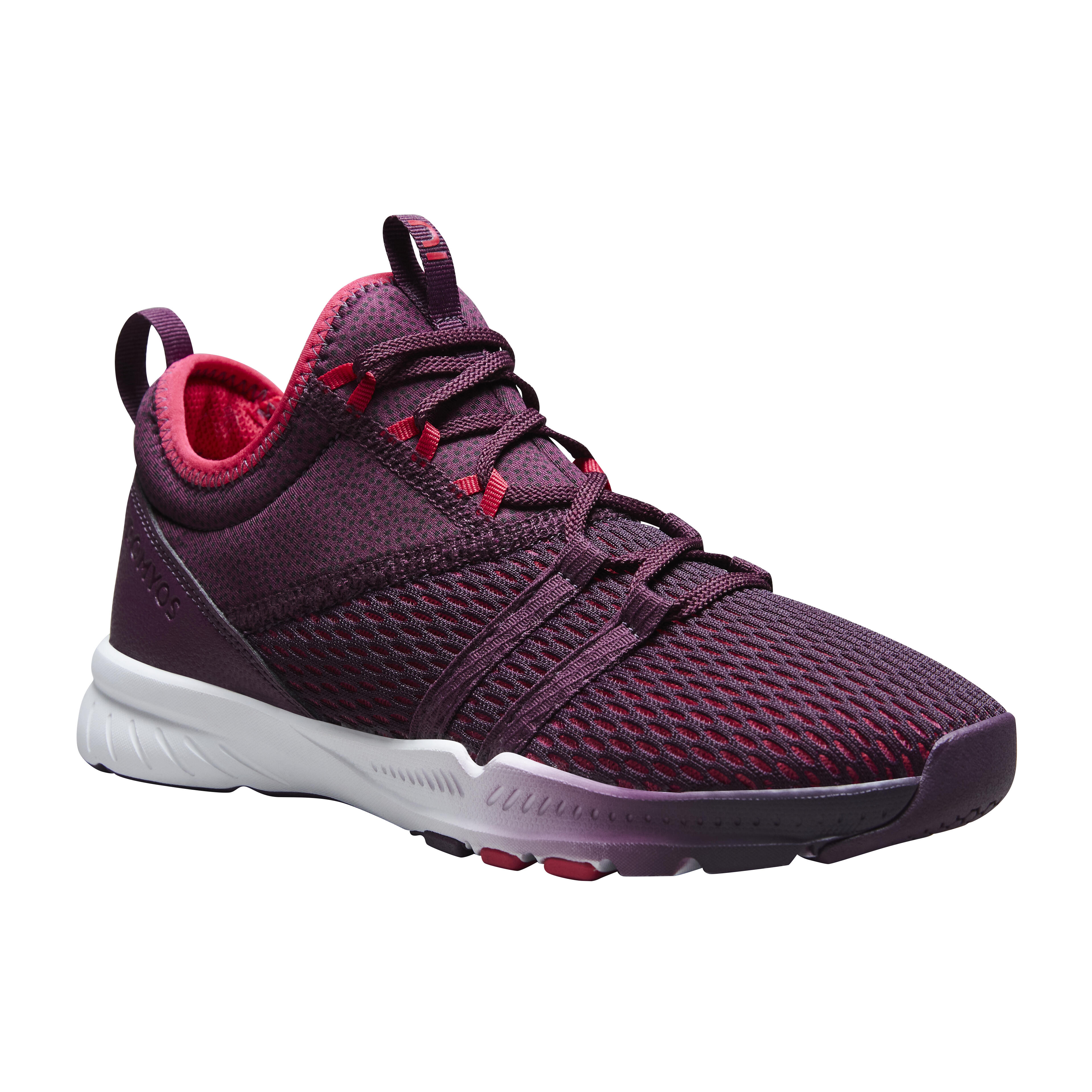Domyos Fitnessschuhe 140 Mid Sneaker Damen - violett