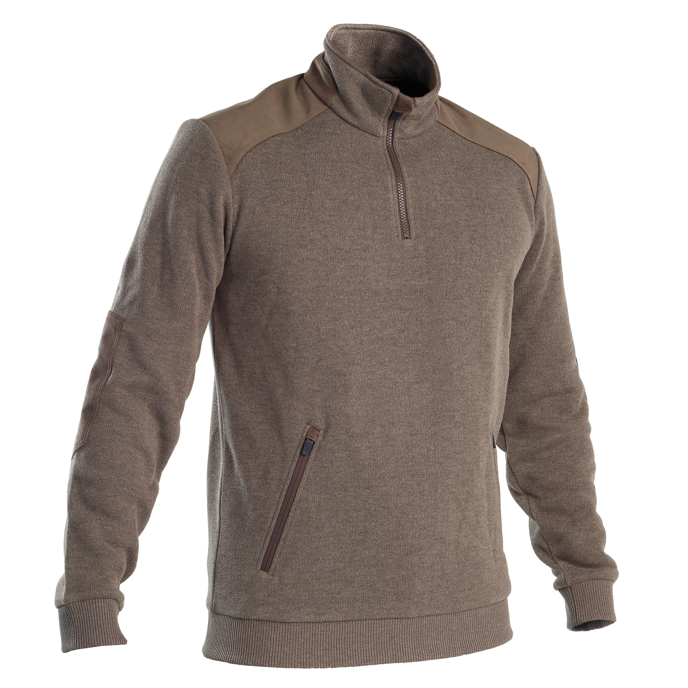 Solognac Jagdpullover 500 wasserabweisend braun
