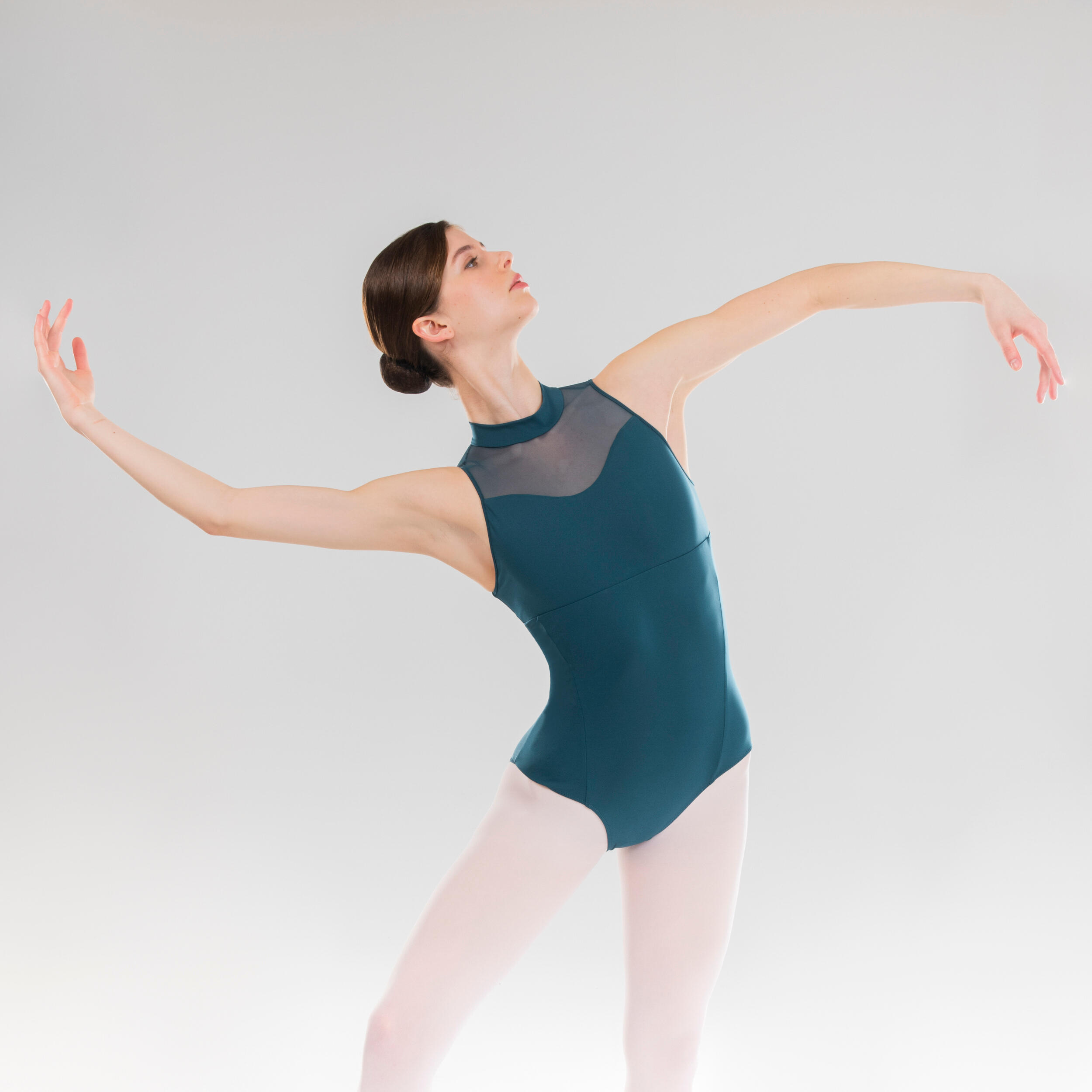 Starever Tanzbody Ballett Stehkragen Damen blau