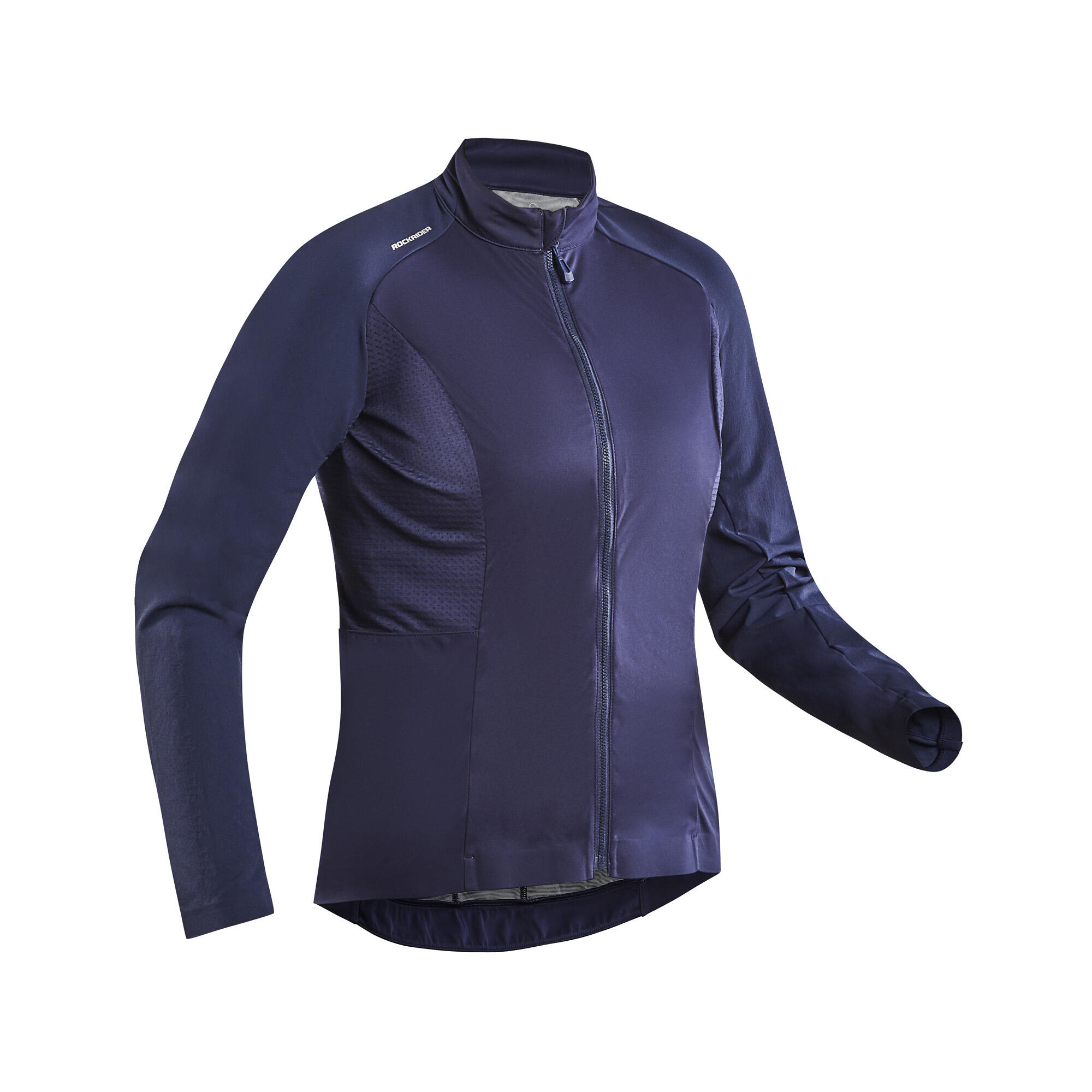 Rockrider Windjacke Fahrrad MTB Damen dunkelblau