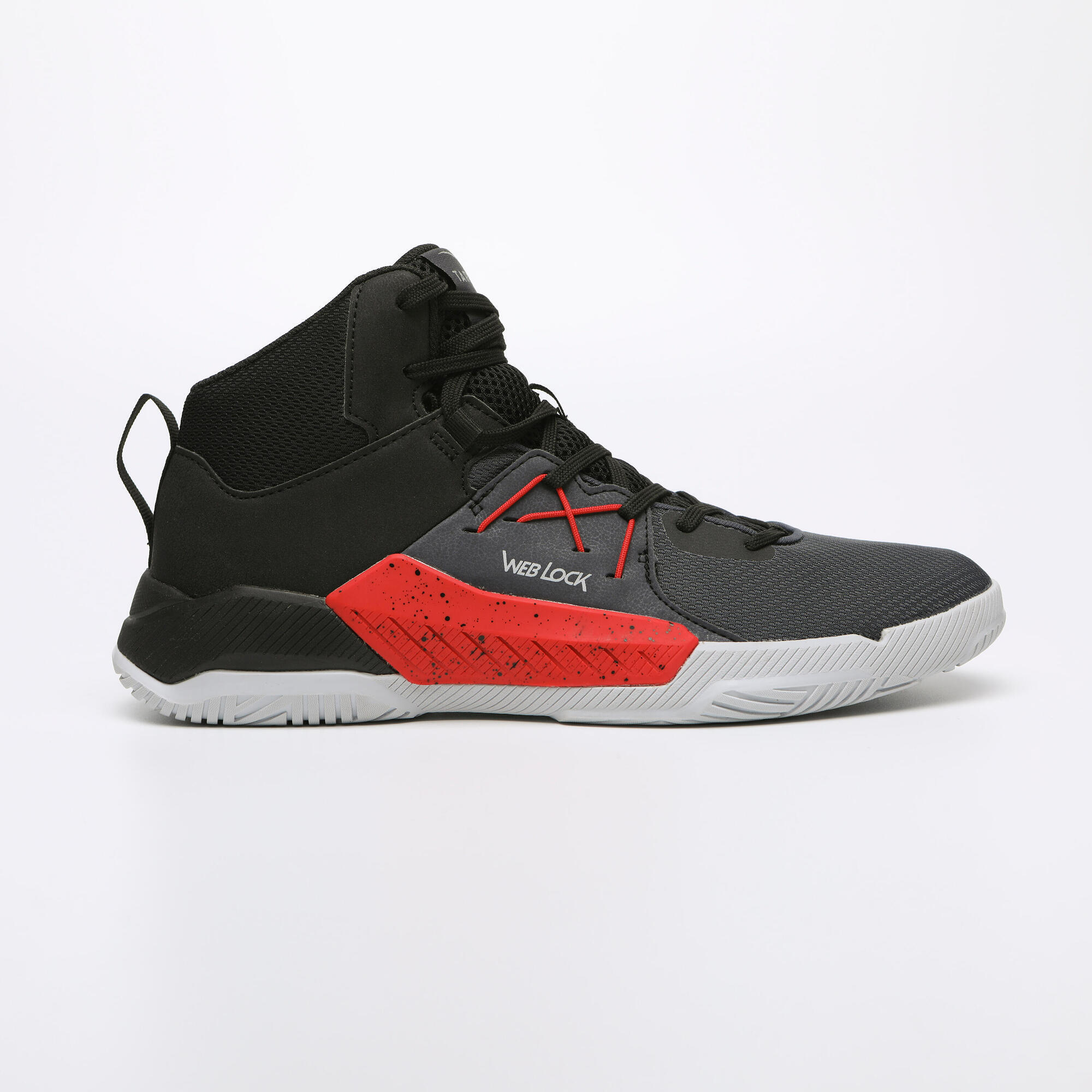 Tarmak Basketballschuhe Protect 120 Damen/Herren schwarz/rot