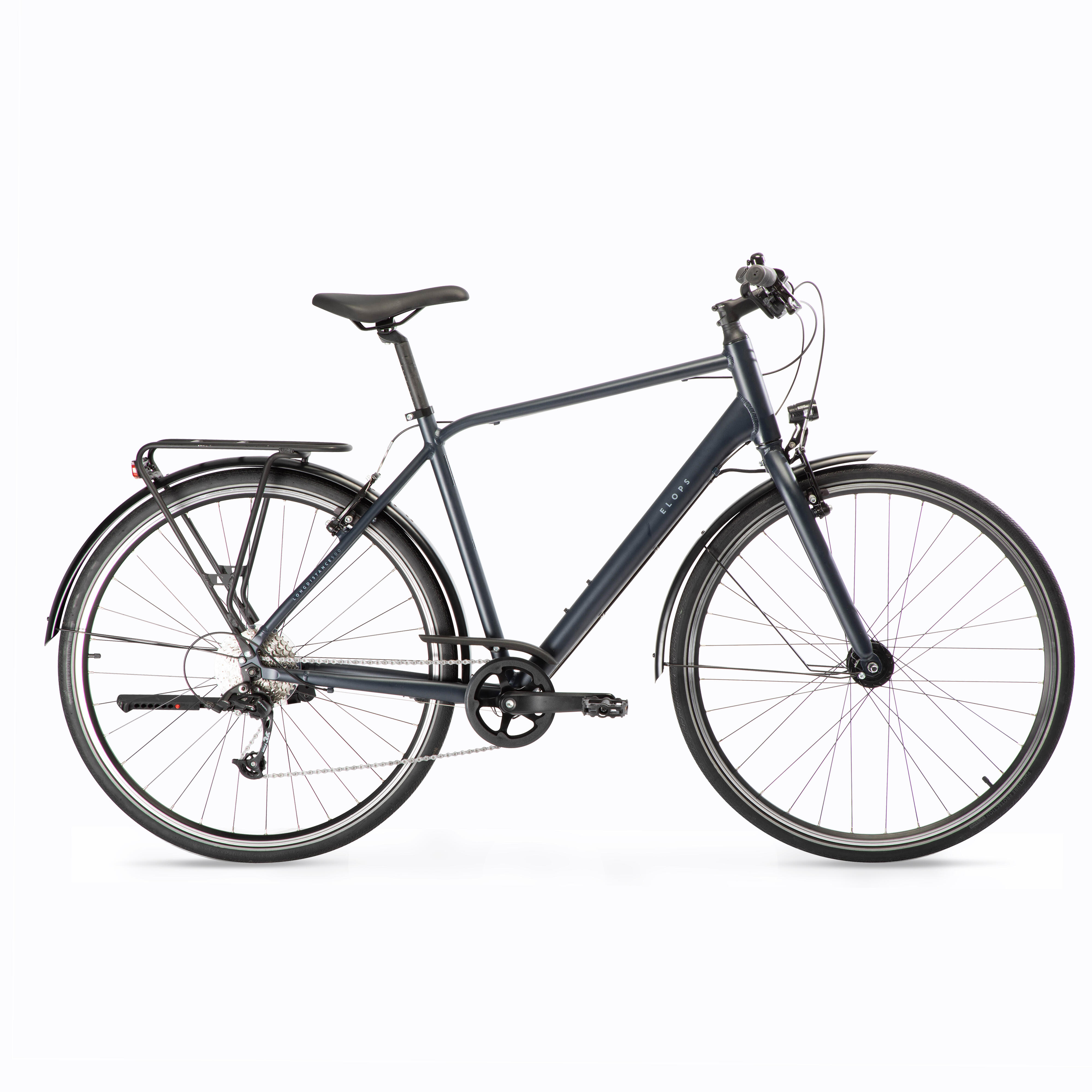 Elops City Bike Long Distance 28 Zoll Elops LD500 HF Herren dunkelgrau