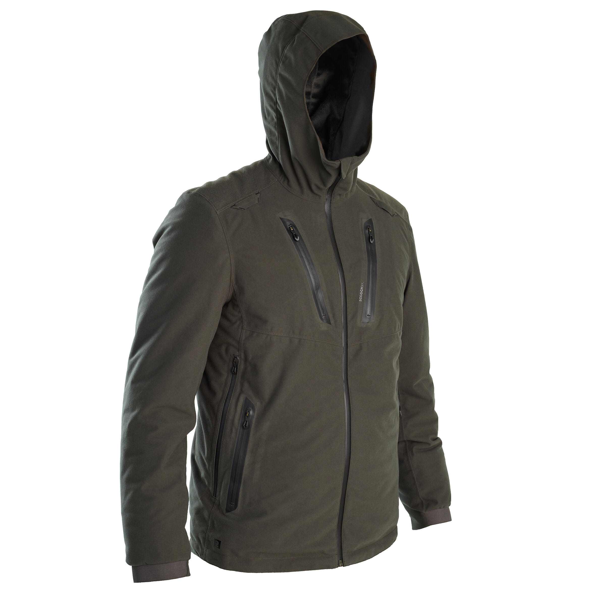 Solognac Jagdjacke Regenjacke 900 geräuscharm grün