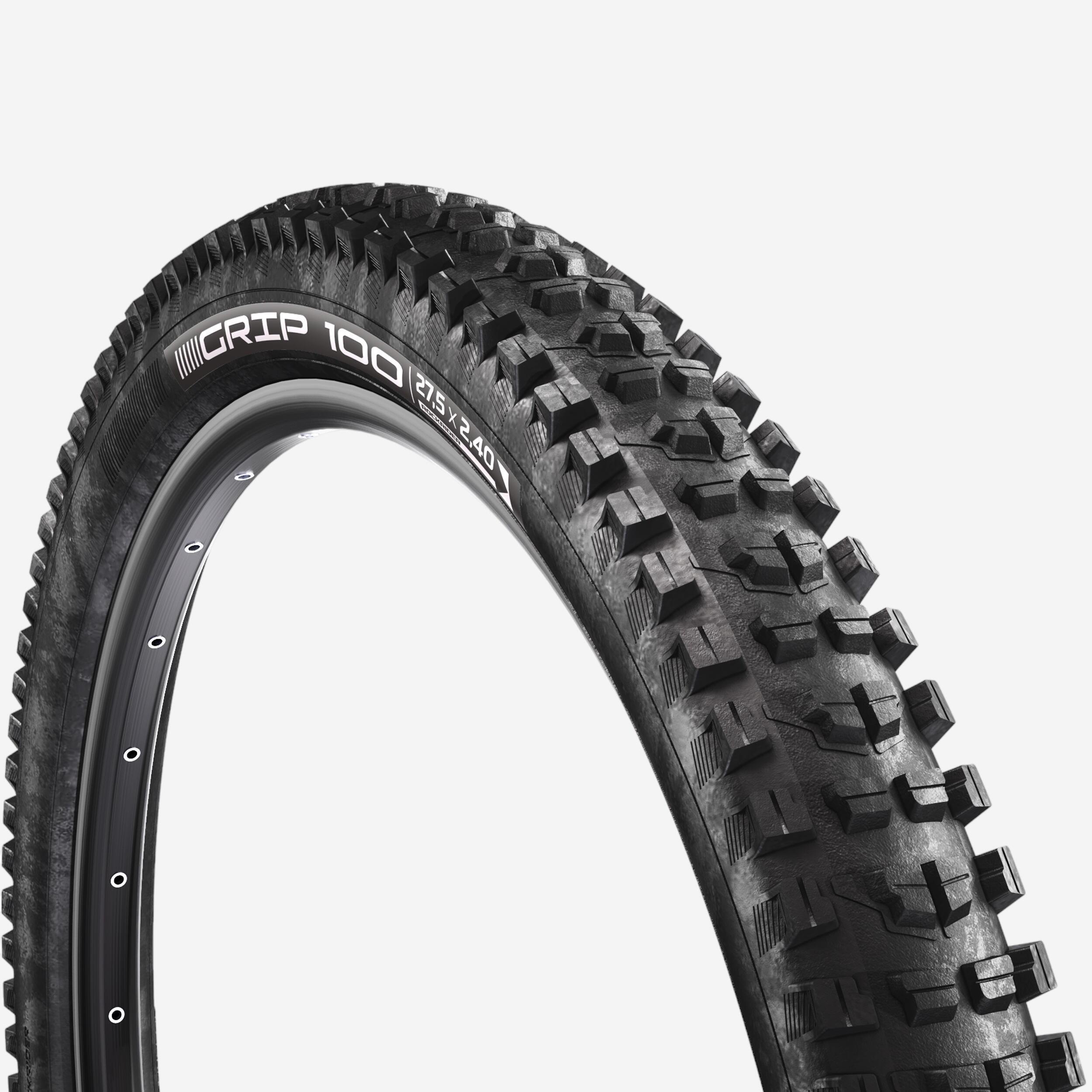 Rockrider Fahrradreifen Drahtreifen MTB Rockrider GRIP 100 27,5" × 2,4