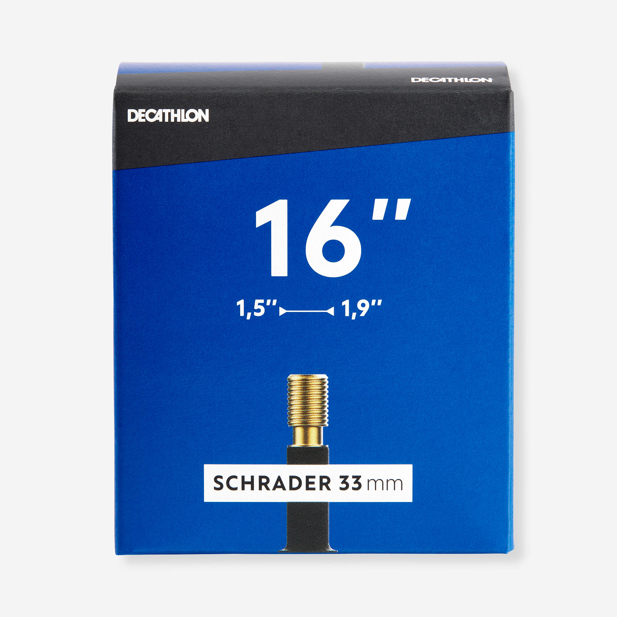 Decathlon Fahrradschlauch 16 Zoll × 1,5/1,9 Schrader