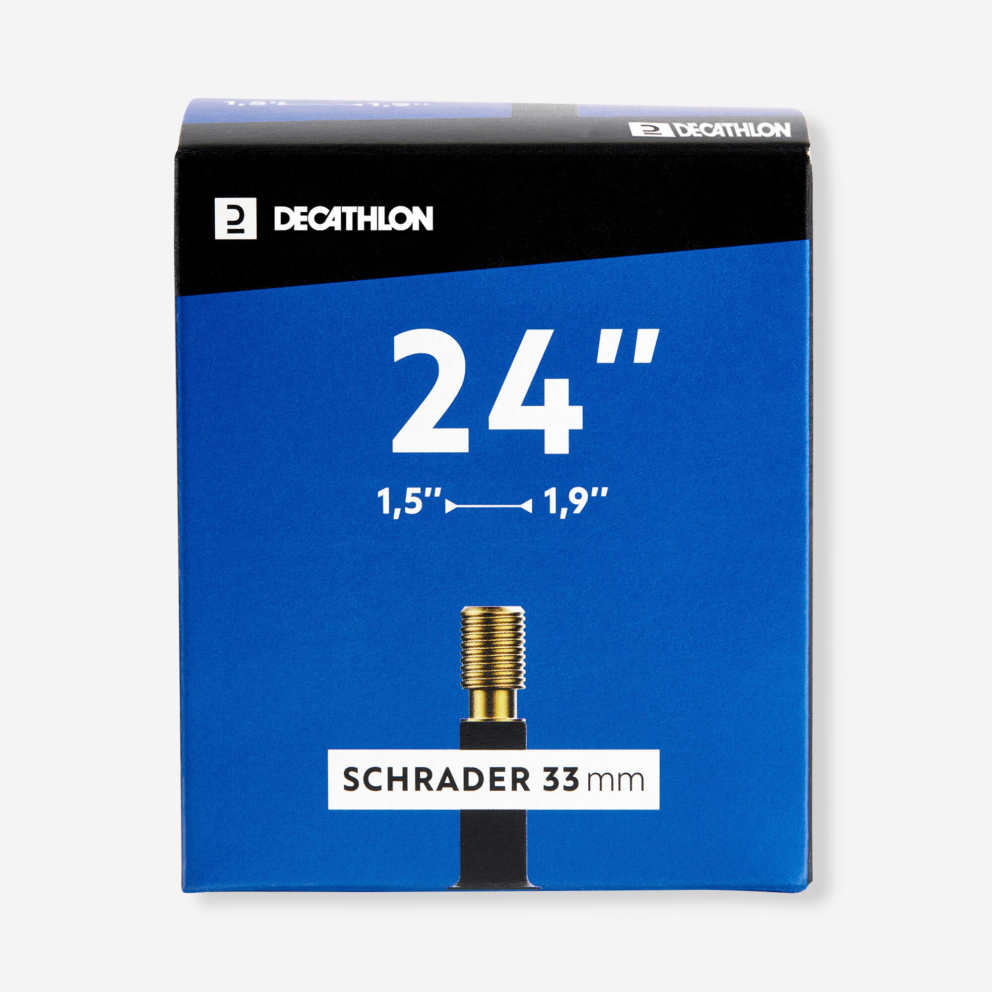 Decathlon Fahrradschlauch 24 × 1,5/1,9 Schrader-Ventil