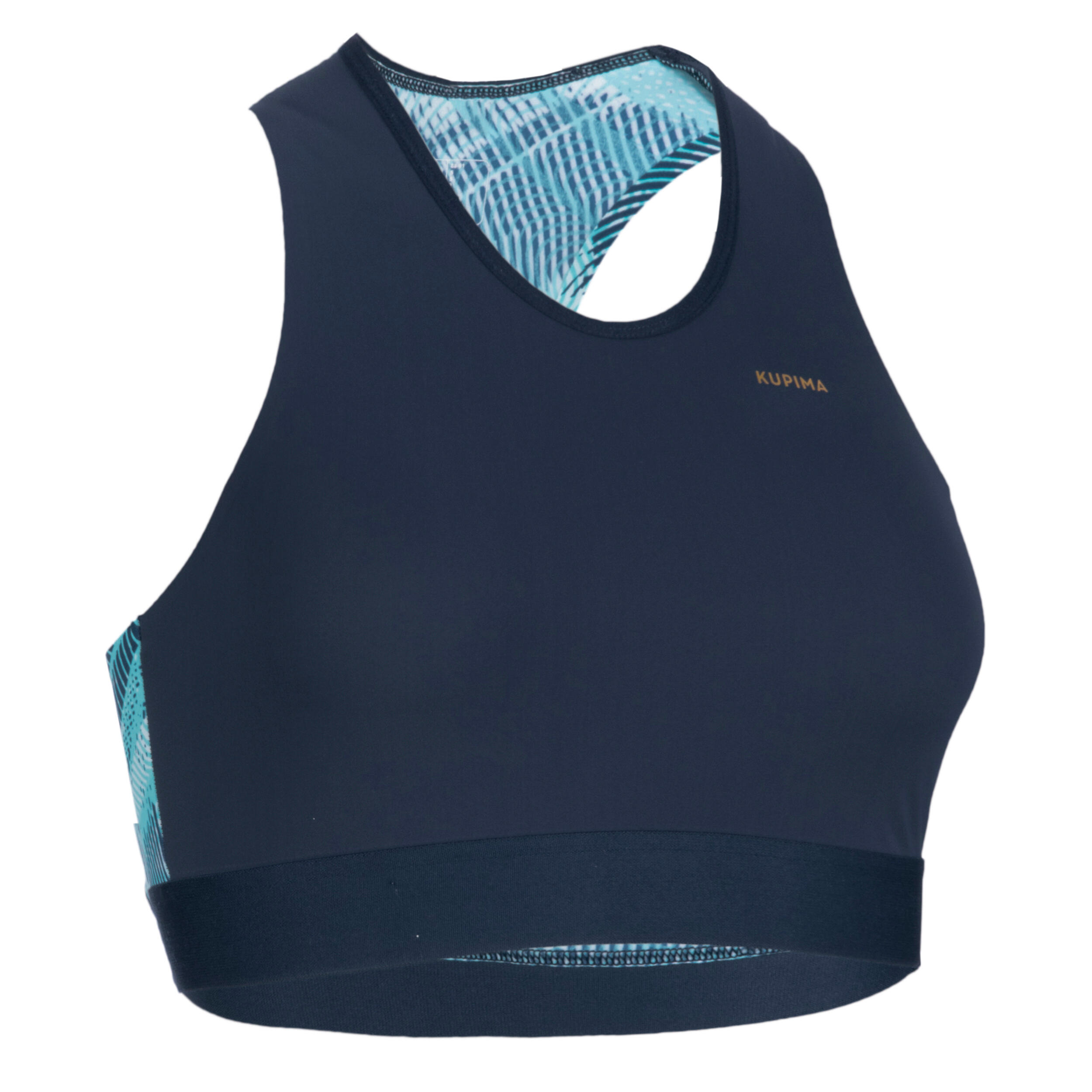 Kalenji LEICHTATHLETIKBUSTIER DAMEN BLAU/ORANGE