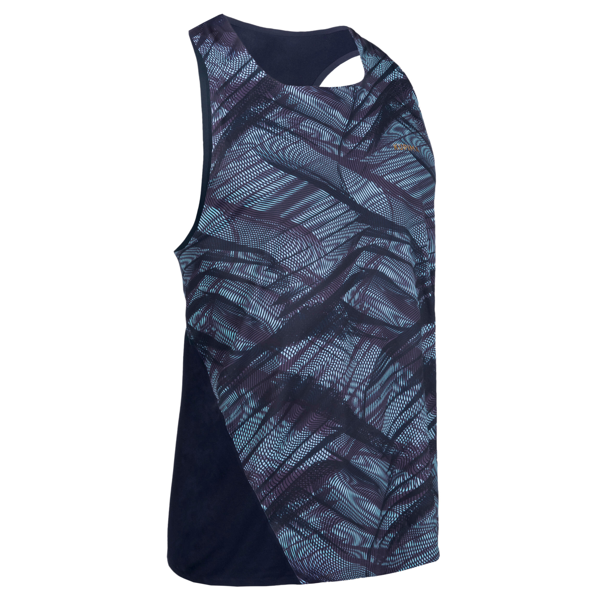 Kalenji Laufshirt ärmellos Tank-Top Leichtathletik Herren blau