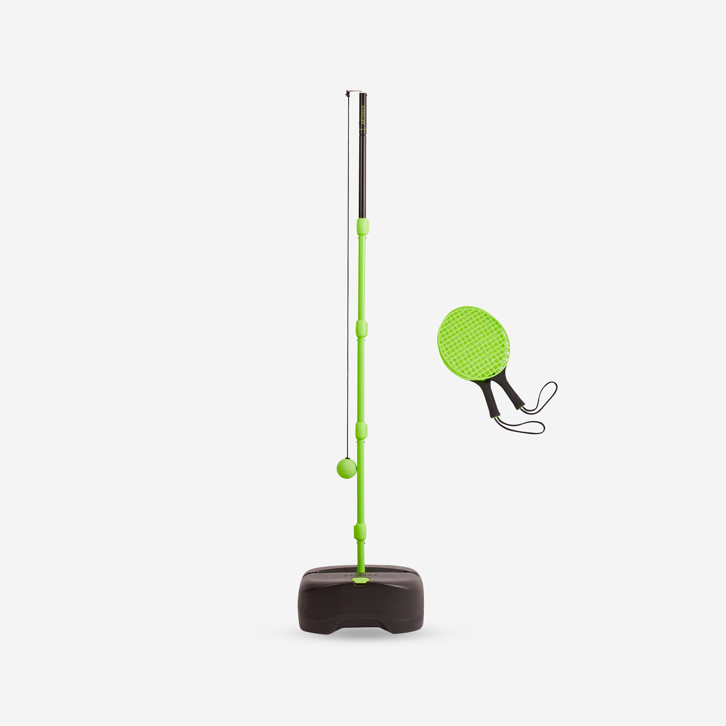 Artengo Speedball-Set (1 Mast, 2 Schläger und 1 Ball) Turnball schwarz/gelb