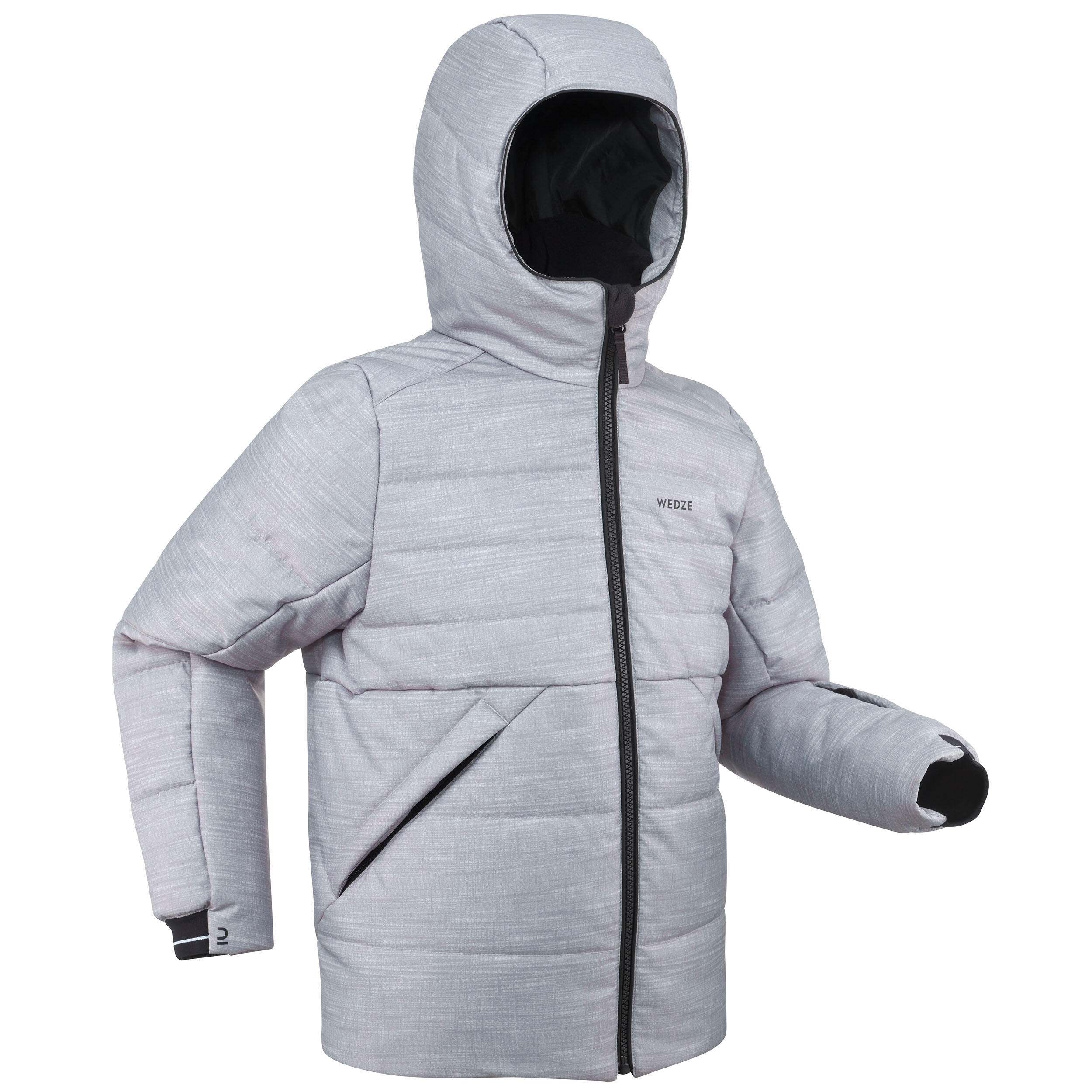 Wedze SKIJACKE DAUNENJACKE WARM 180 WASSERDICHT KINDER GRÜN