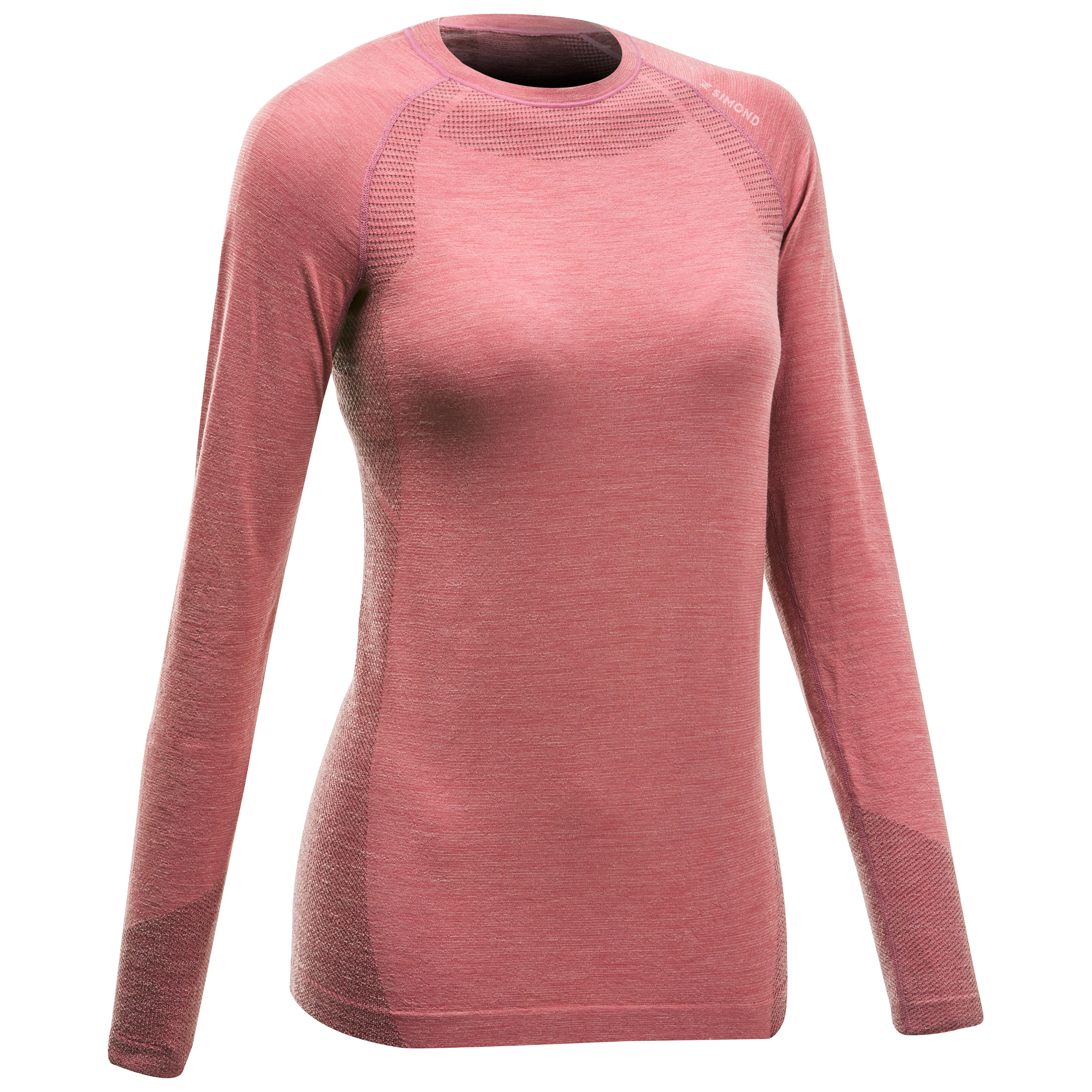 Simond T-Shirt langarm Seamless Wolle Bergsteigen Damen