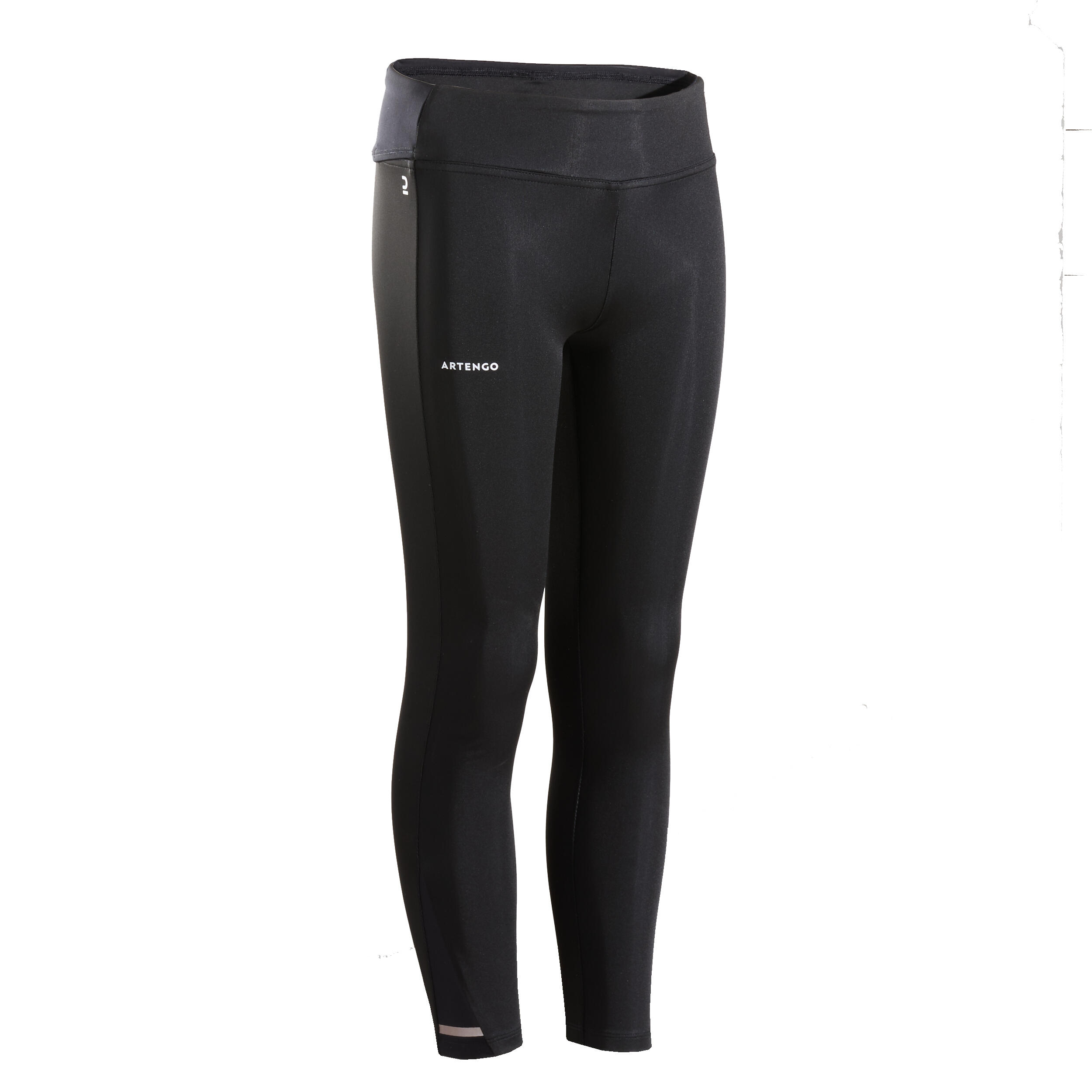 Artengo Tennis Leggings Mädchen LEG500 schwarz