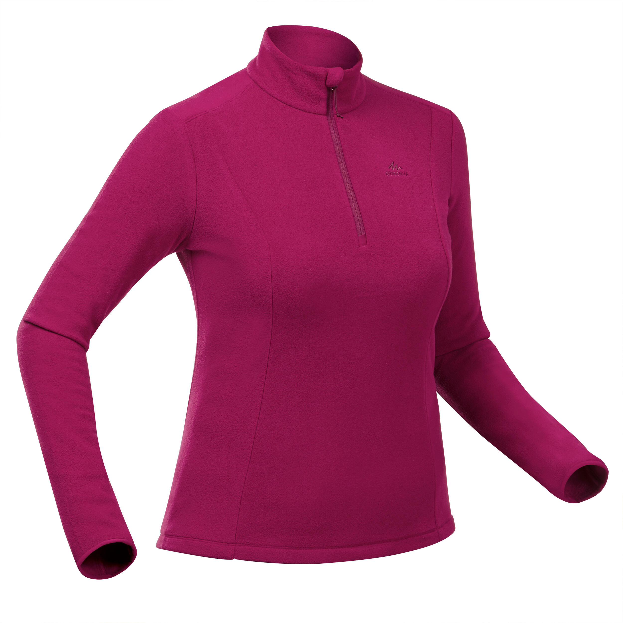 Quechua Fleecepullover Bergwandern MH100 Damen rosa