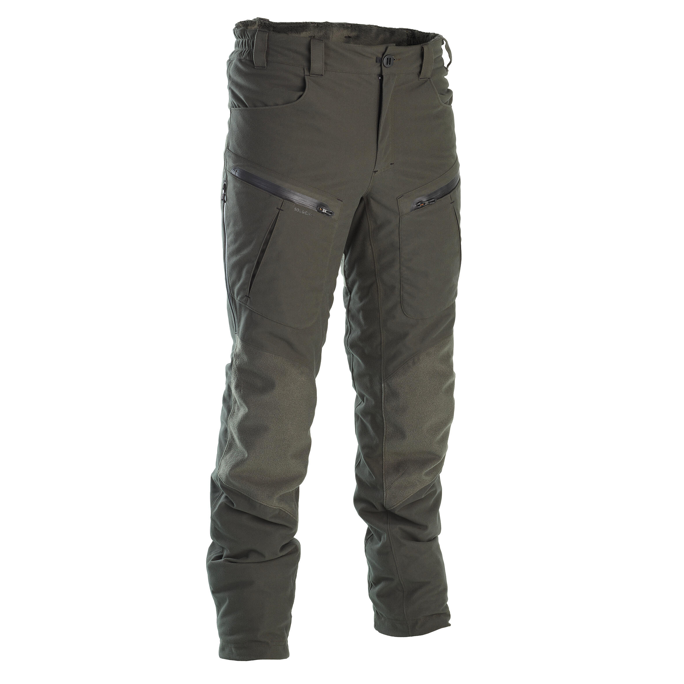Solognac Jagdhose 900 warm wasserdicht leise grün