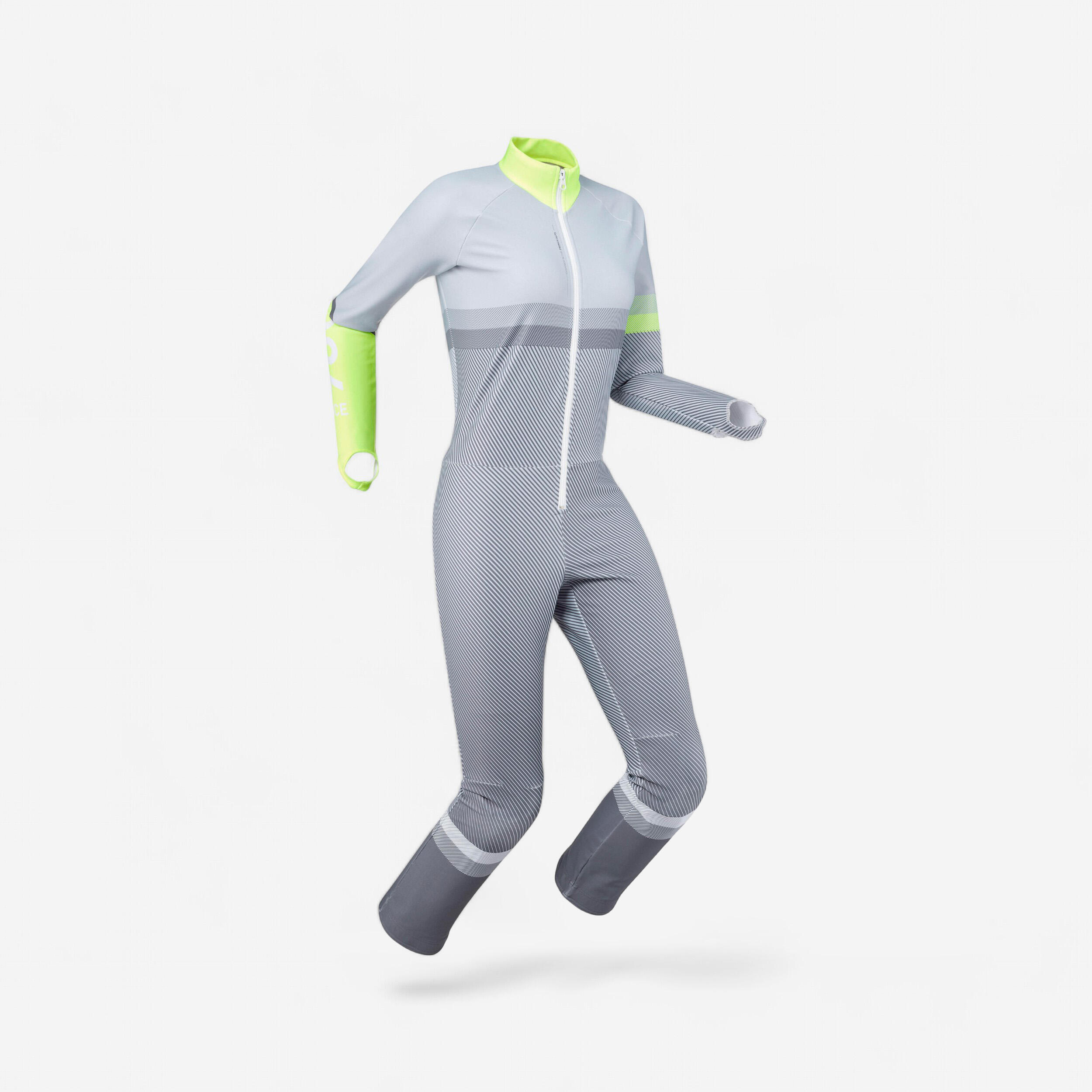 Wedze SKIANZUG RACING 980 ERWACHSENE GRAU/GELB