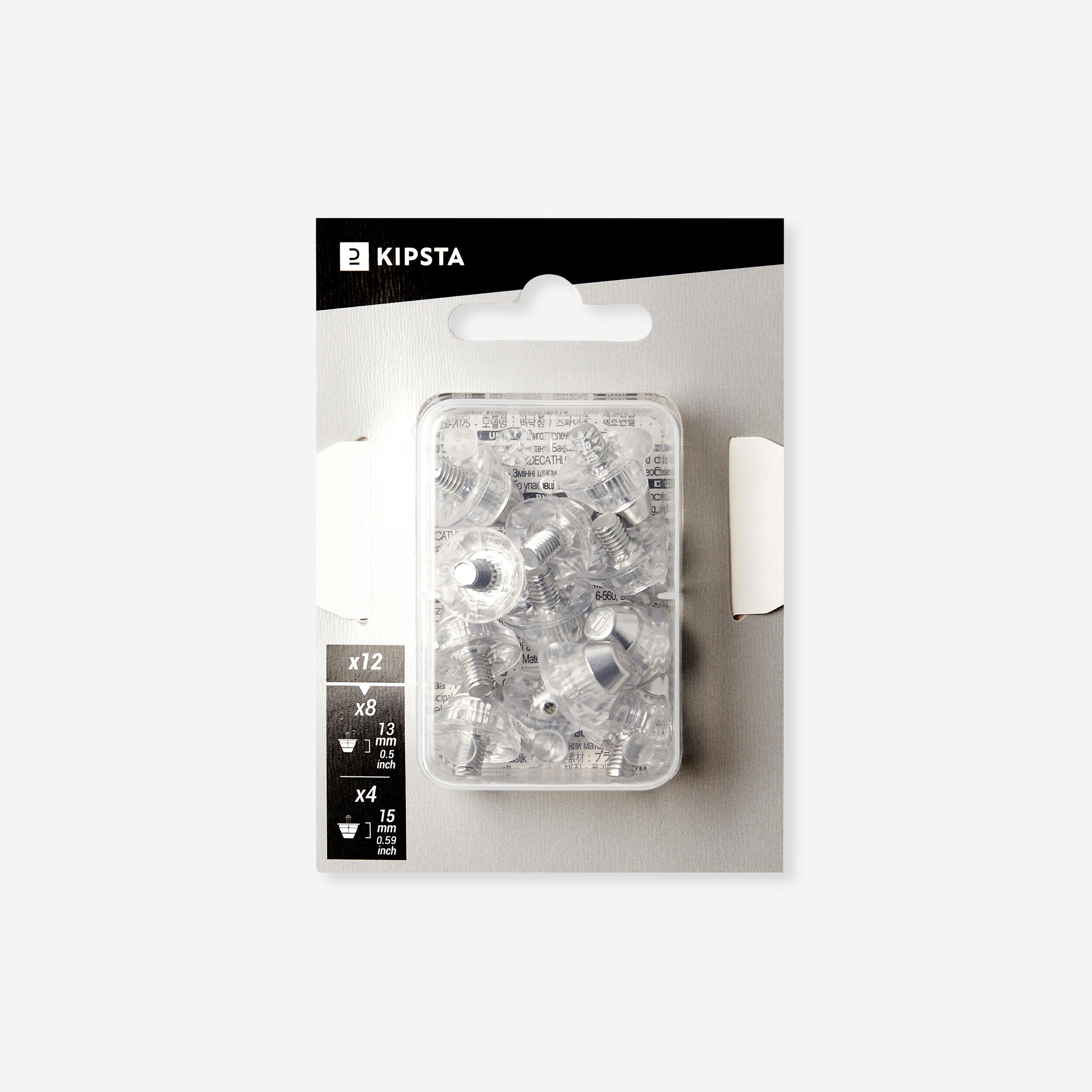 Kipsta Schraubstollen Universal Fussball Transparent Aluminium 13–15 mm