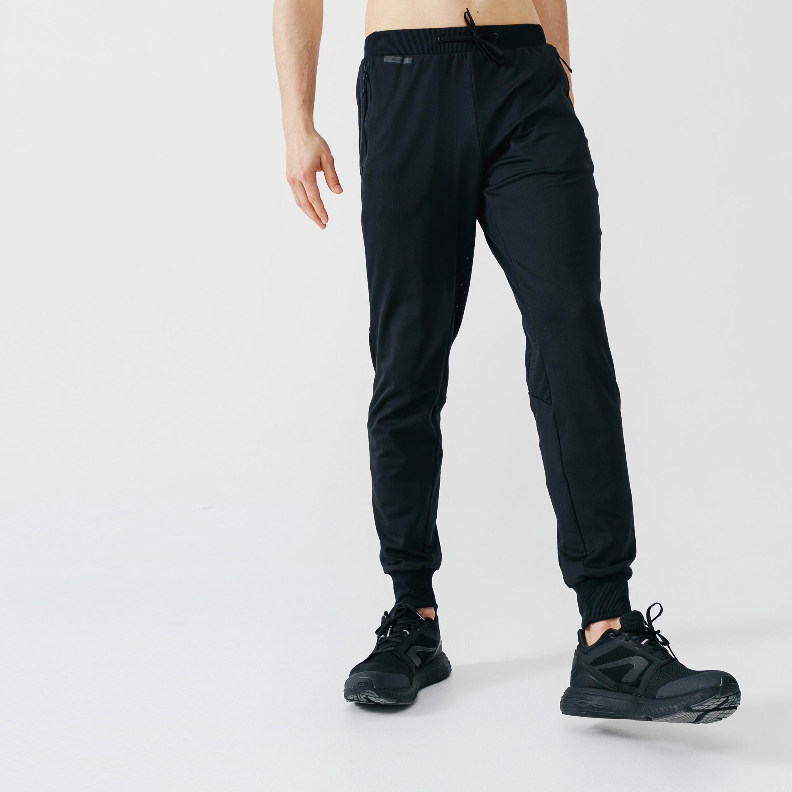 Kalenji Laufhose lang Warm+ Herren schwarz