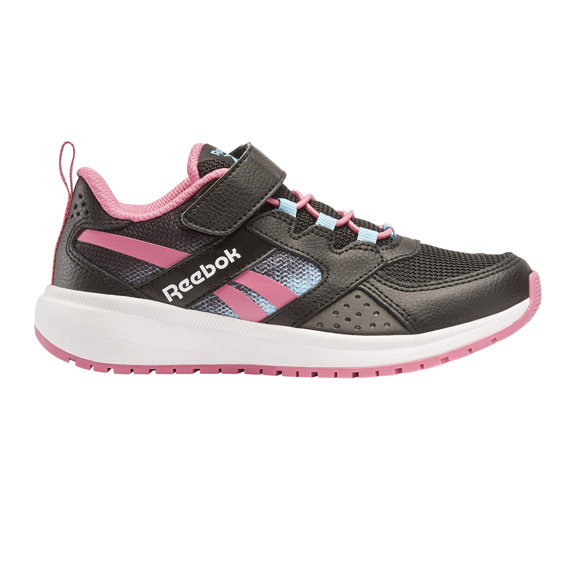 Reebok Sportschuhe Walking Klettverschluss Reebok Road Supreme Kinder schwarz/rosa