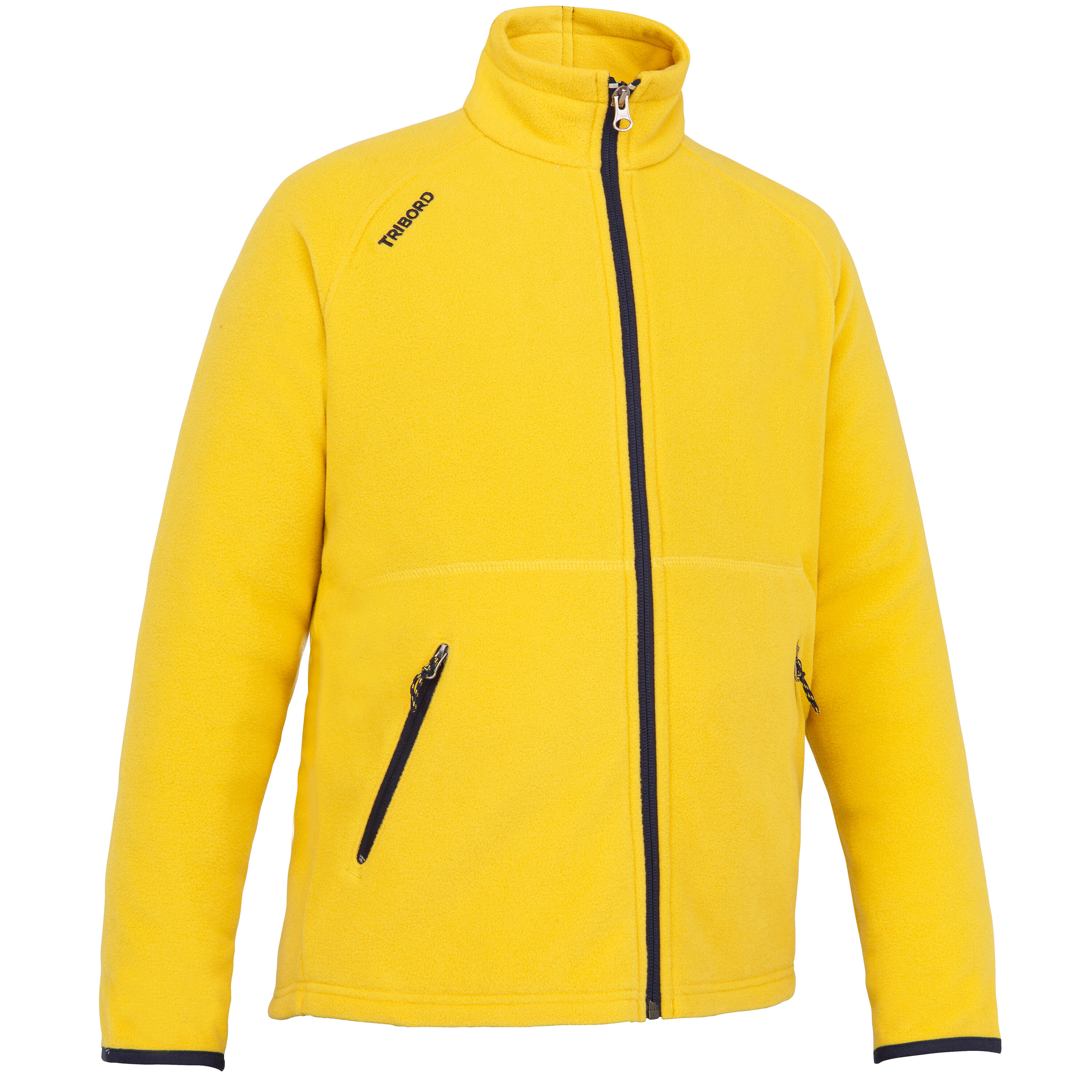 Tribord Fleecejacke Segeln Sailing 100 warm Ecodesign Kinder grau