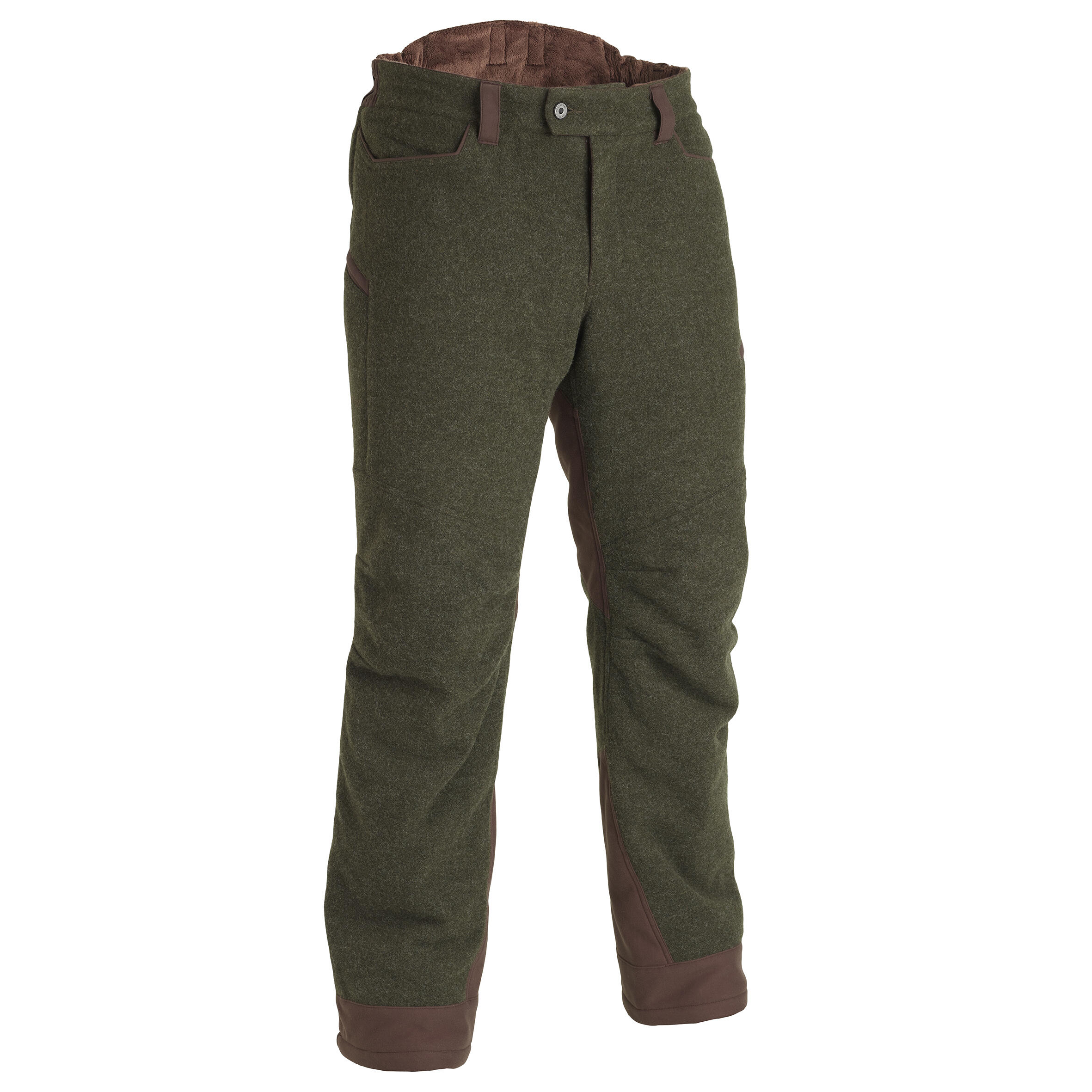 Solognac Jagdhose 900 warm Wolle geräuscharm grün