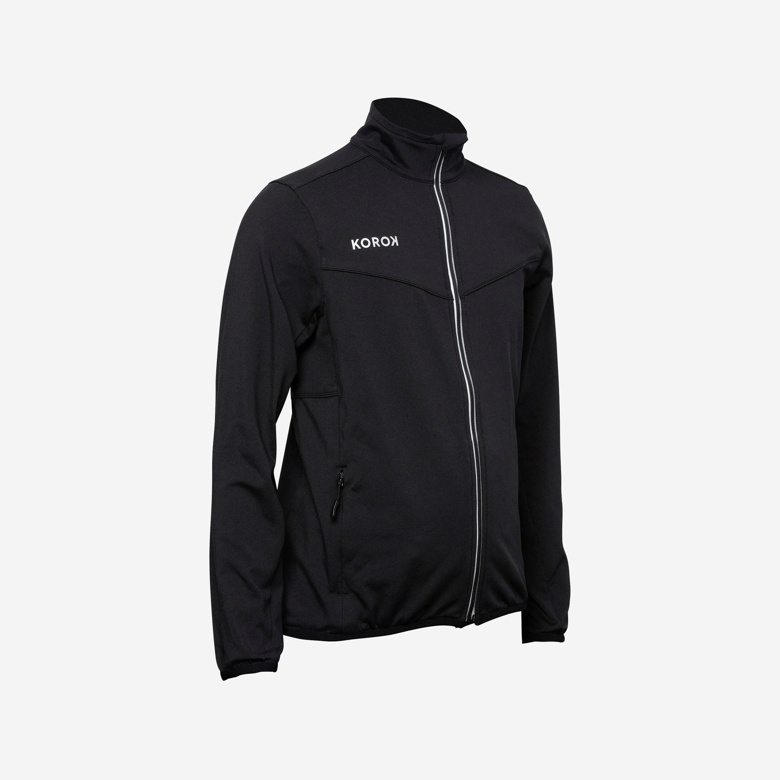 Korok Trainingsjacke Feldhockey FH900 Kinder schwarz