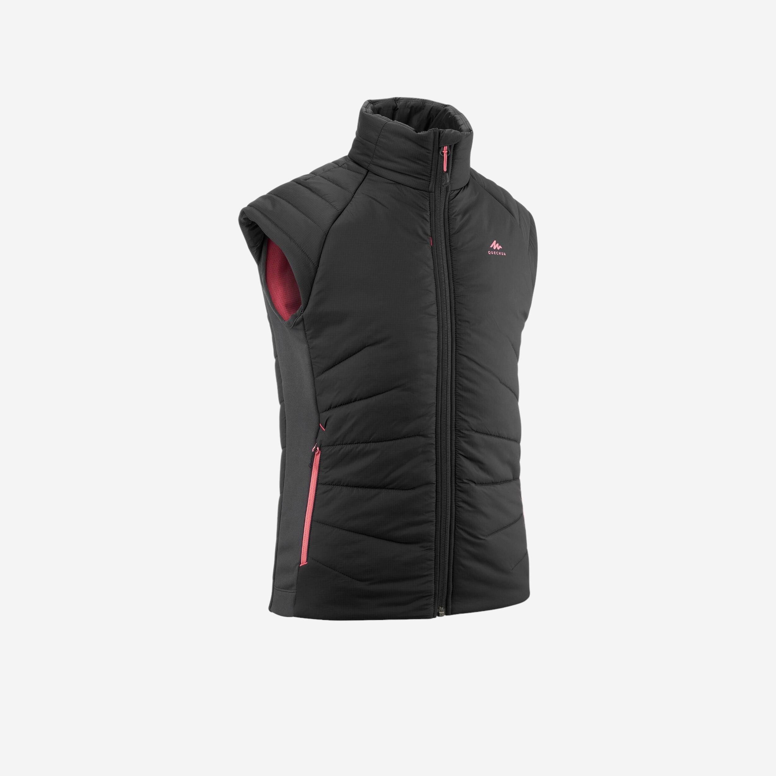 Quechua Wattierte Hybridweste Wandern Kinder Gr. 122–170 dunkelgrau